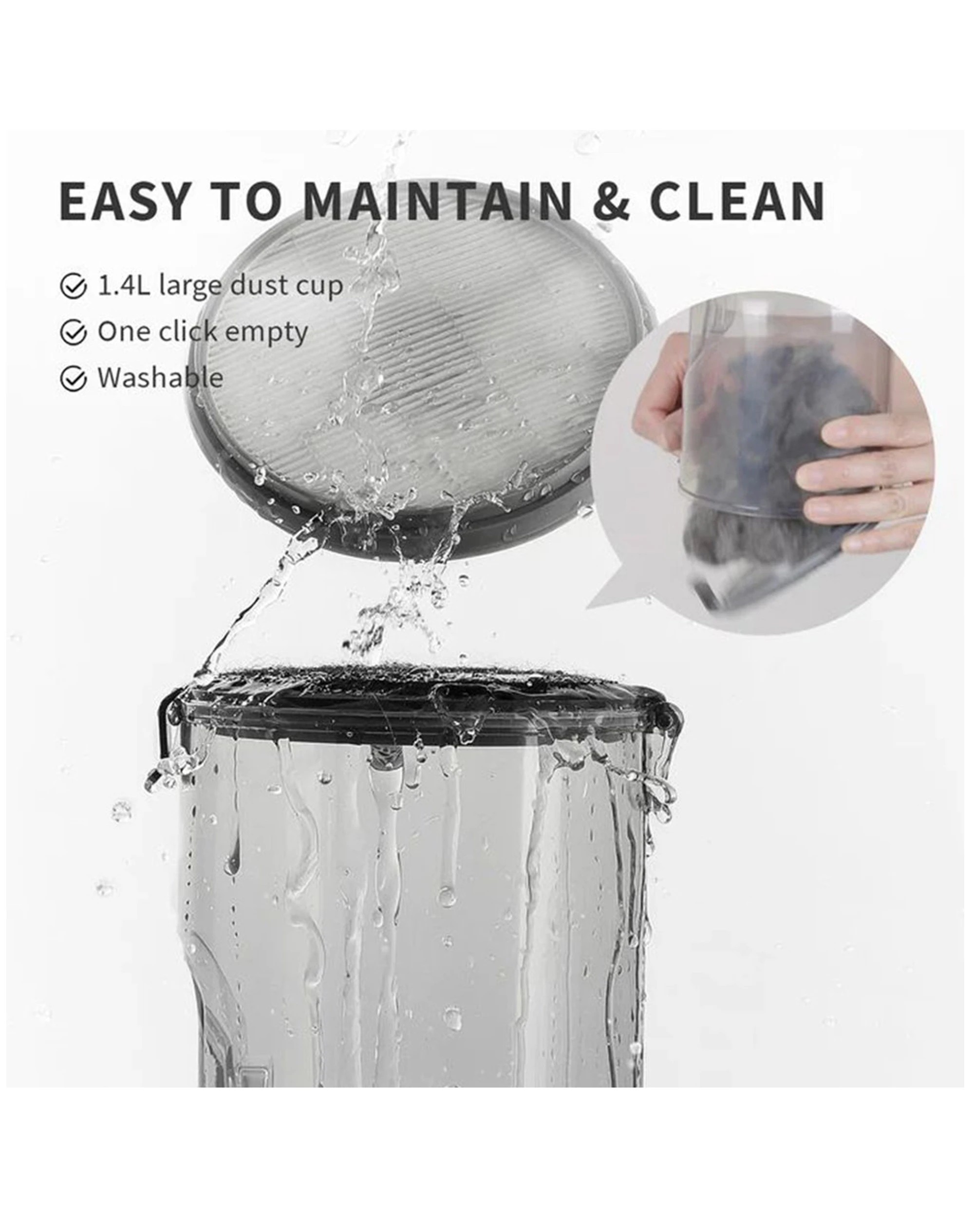 4 Petkit AirClipper 5-in-1 Pet Grooming Kit Vacuum Low Noise Fur Trimmer 1.4L - Multi, 4 of 5