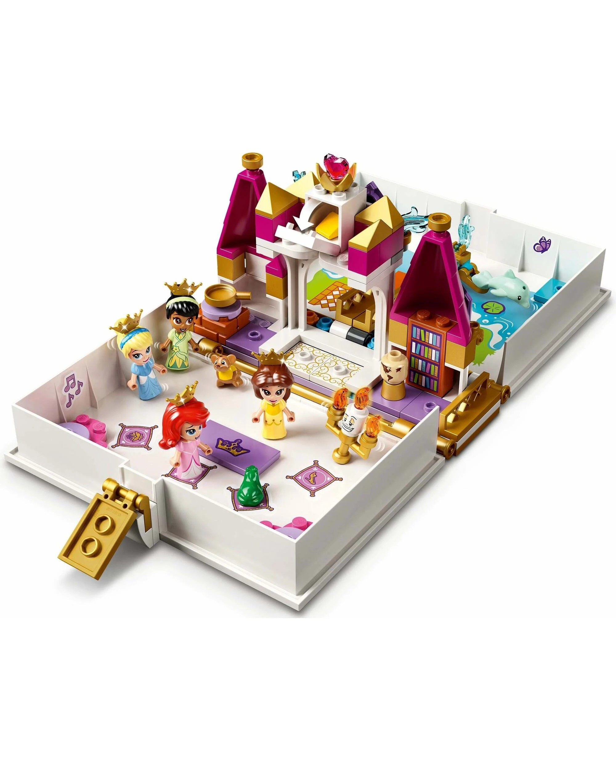 5 LEGO Disney 43193 Ariel, Belle, Cinderella and Tiana's Storybook Adventures, 5 of 5