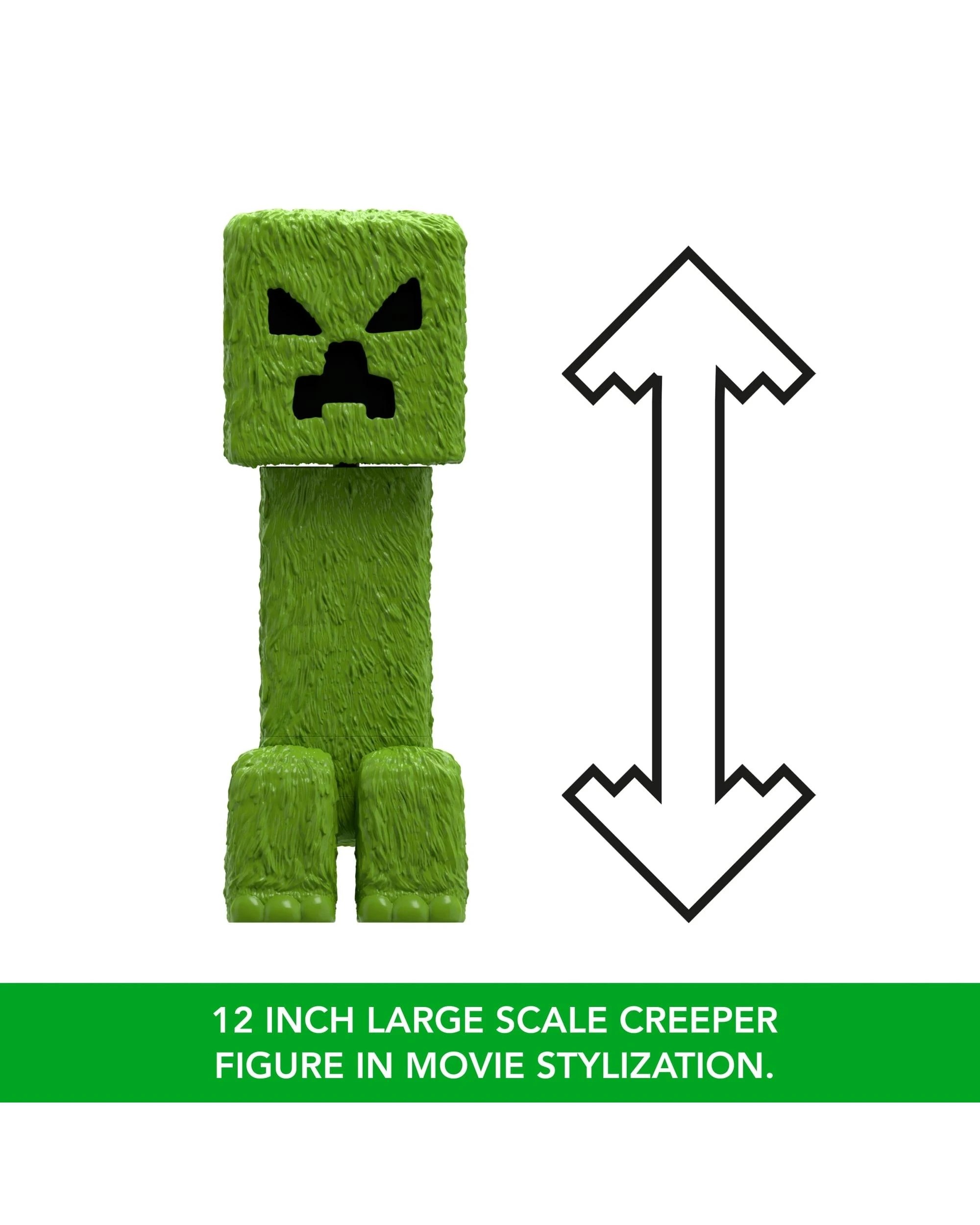 2 A Minecraft Movie Creeper 12 inch Action Figure, 2 of 6