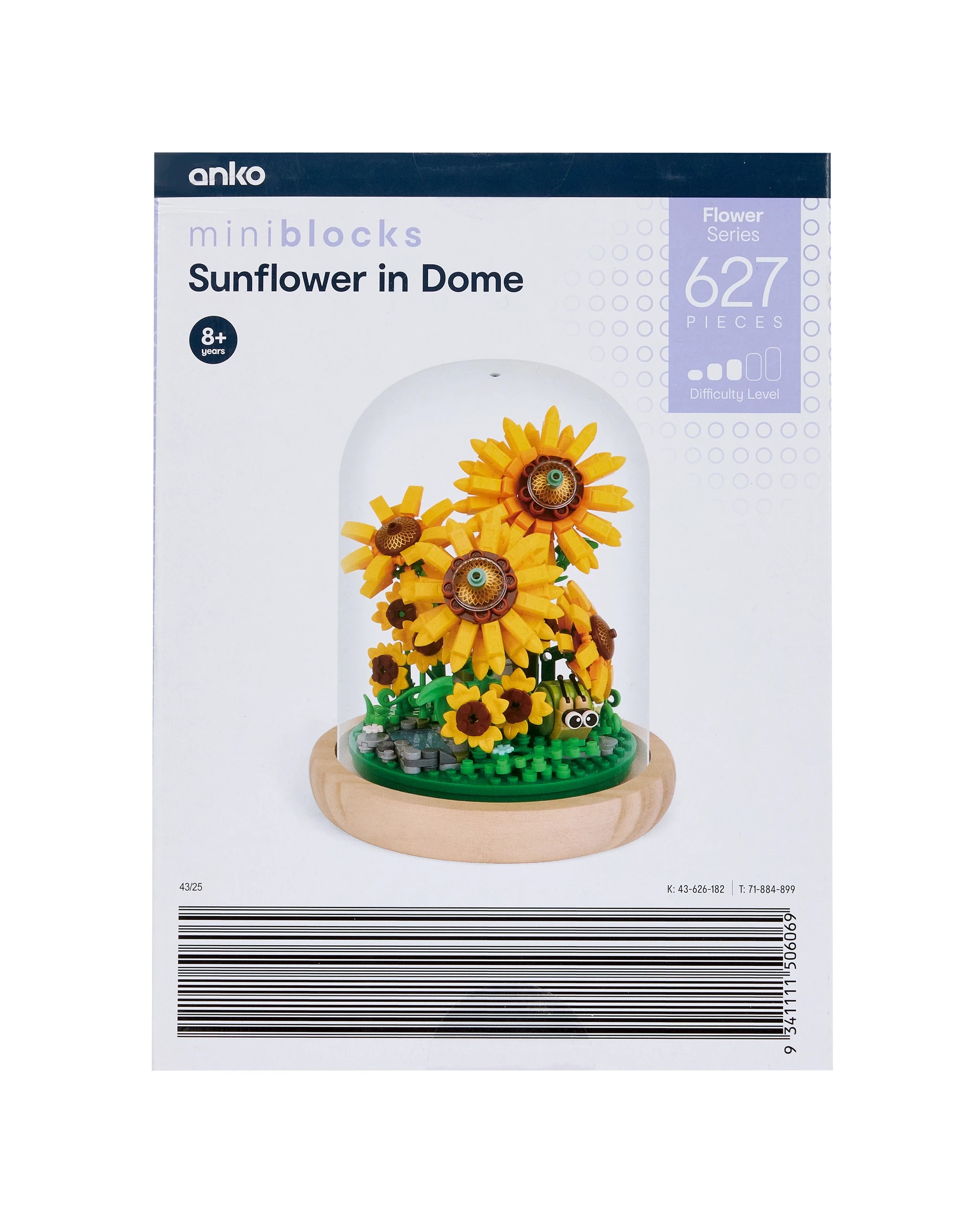 3 627 Piece Mini Blocks Flower Series: Sunflower in Dome, 3 of 3