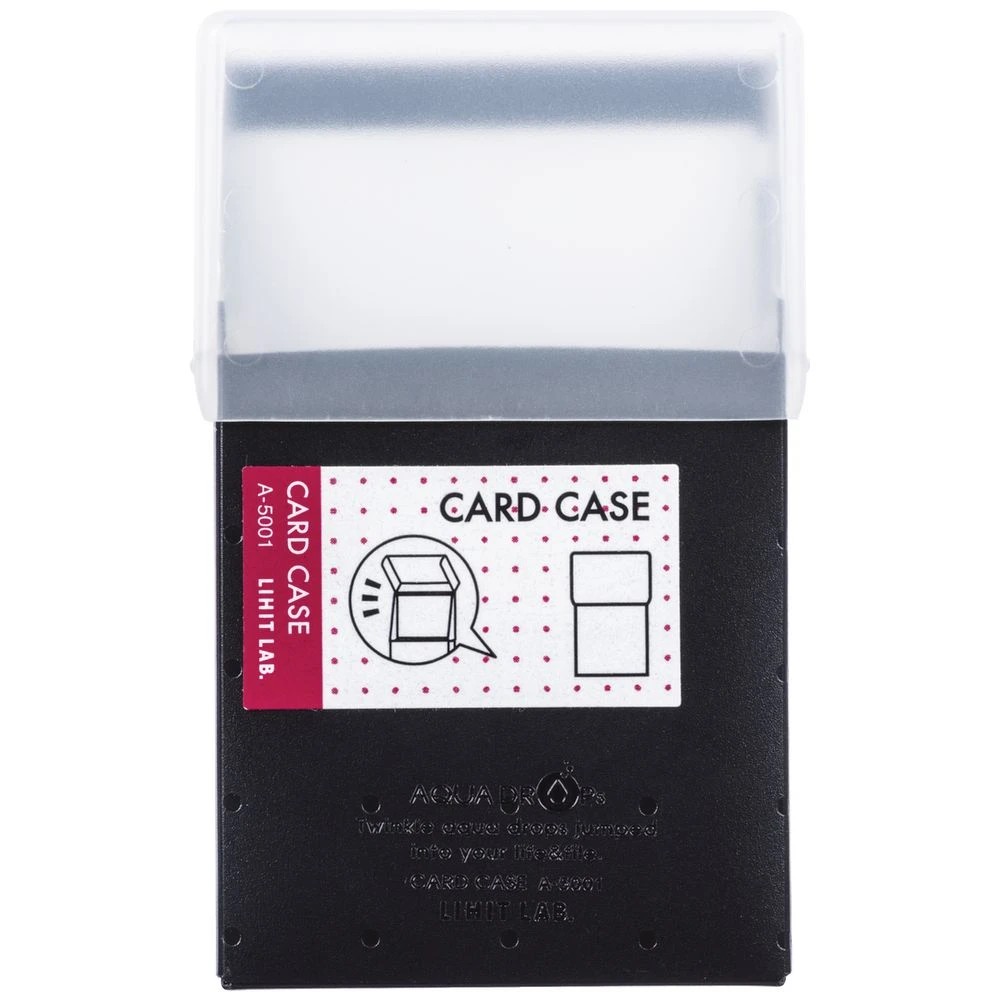 3 Aqua Drops Business Card Case Black, 3 of 3