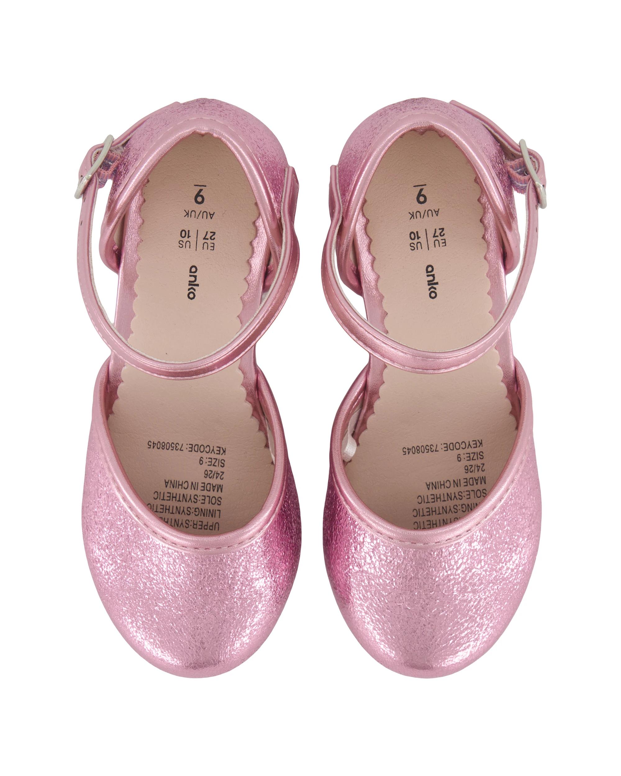 2 Junior Heels Light Pink Glitter, 2 of 5