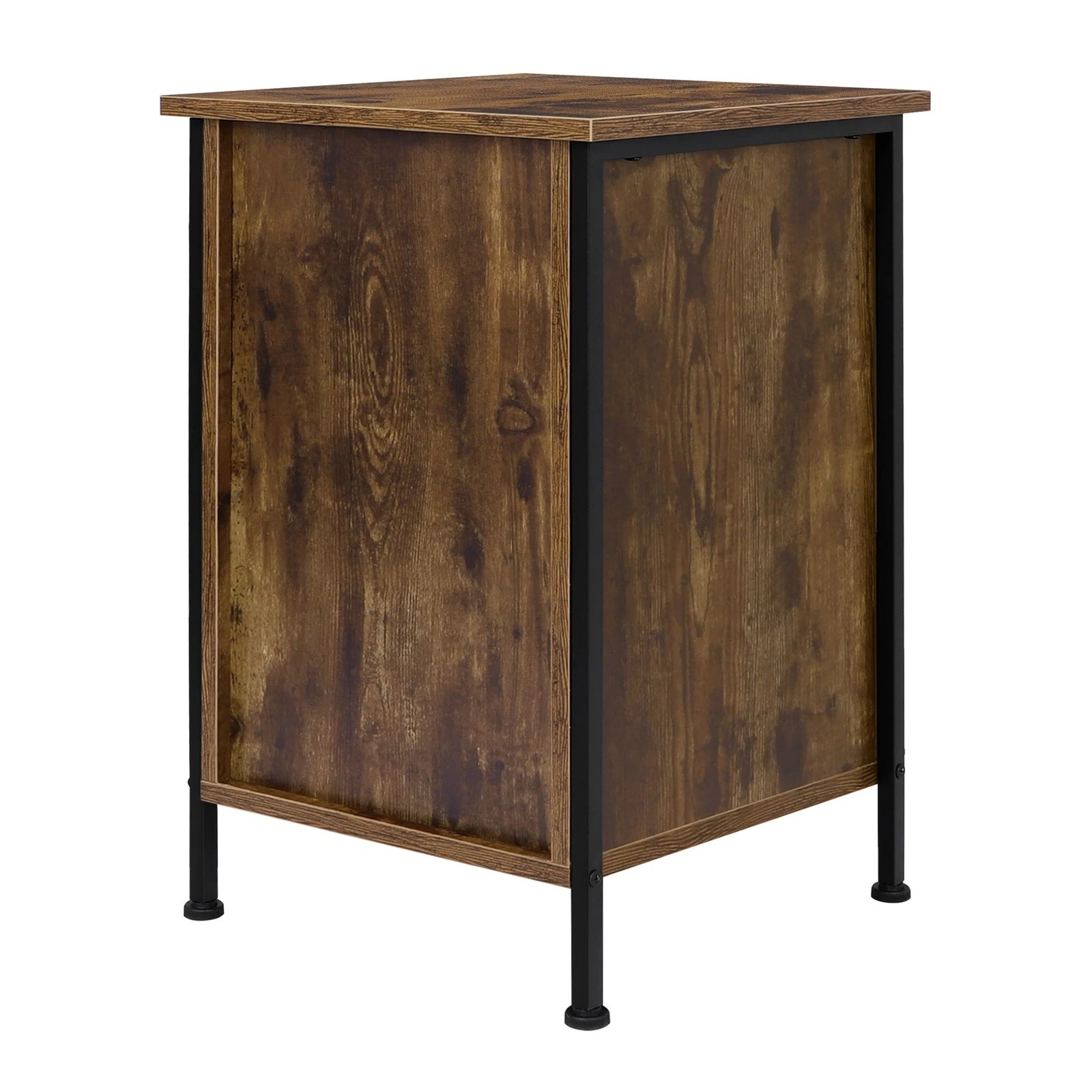 3 Alfordson Bedside Table Retro Wooden Nightstand Vintage Storage Side Cabinet - Brown, 3 of 10