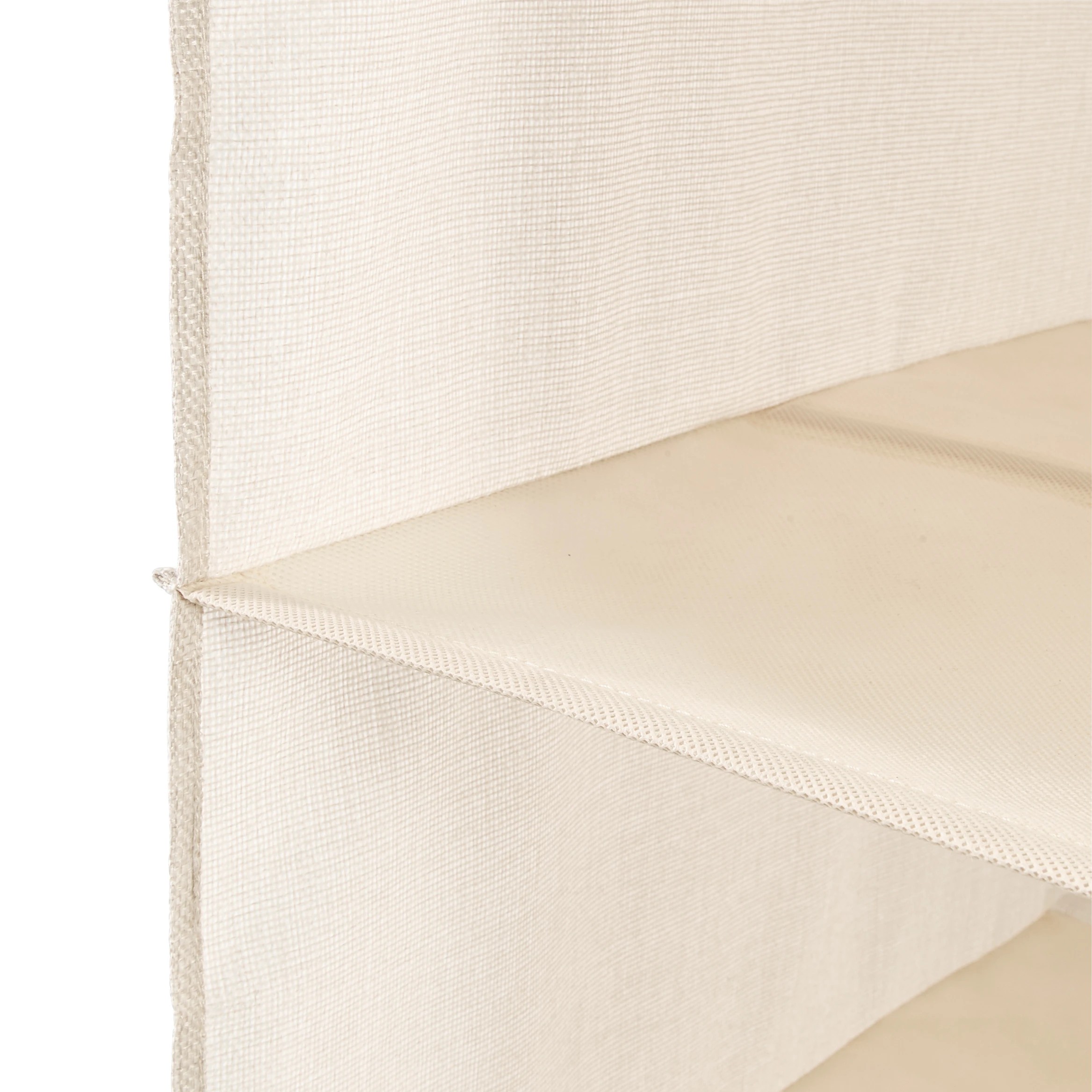4 Linen Look 5 Shelf Deep Hanging Organiser, 4 of 5