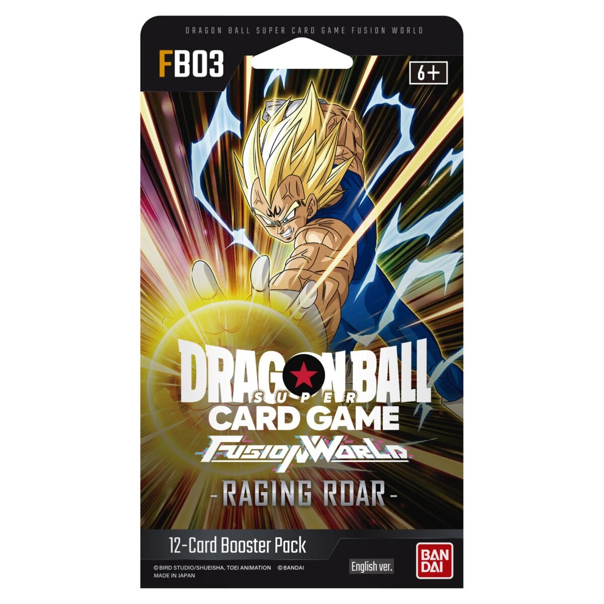 4 Dragon Ball Super Card Game Fusion World Raging Roar Booster Pack FB03 - Assorted, 4 of 5