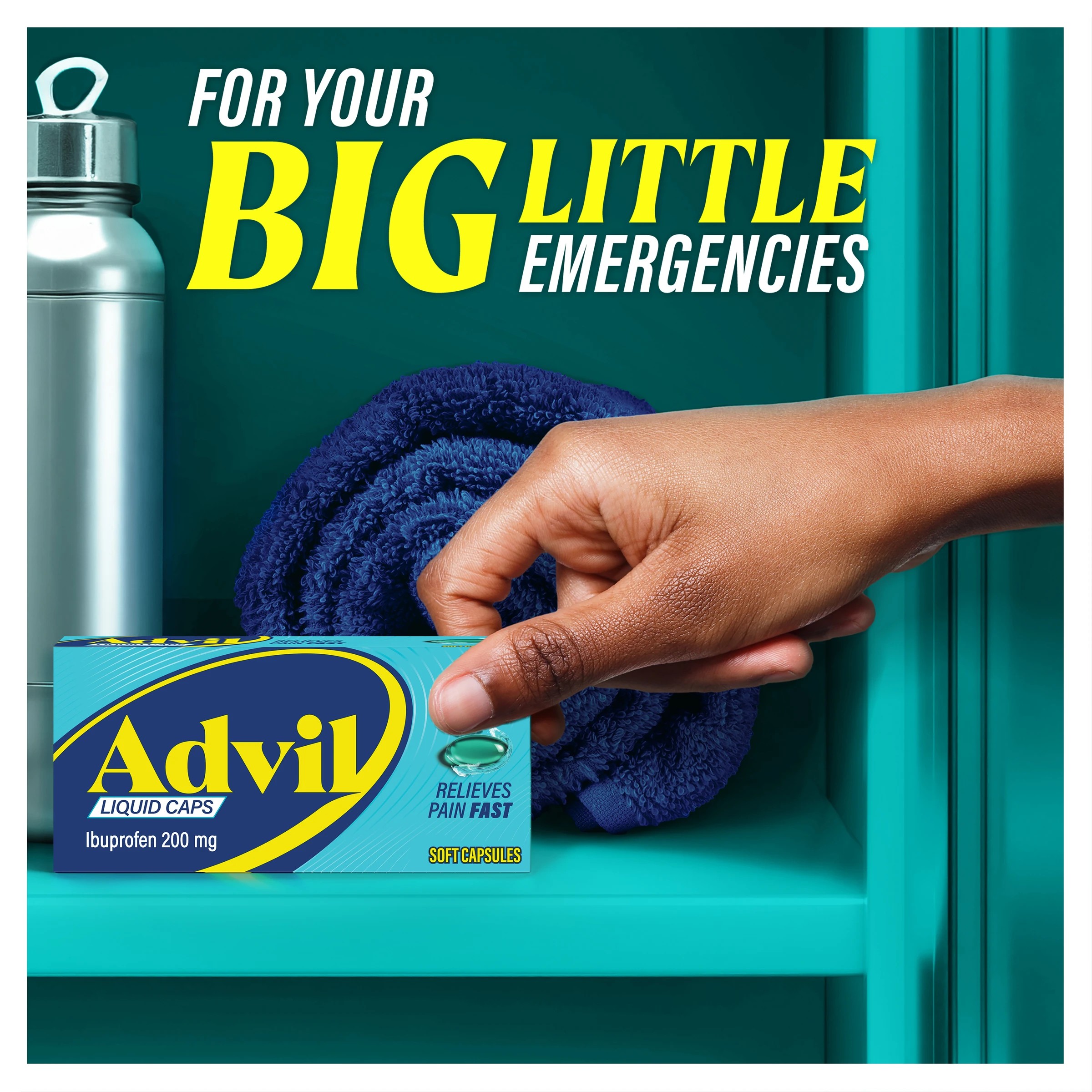 9 10 Pack Advil Ibuprofen Liquid Capsules 200mg, 9 of 10
