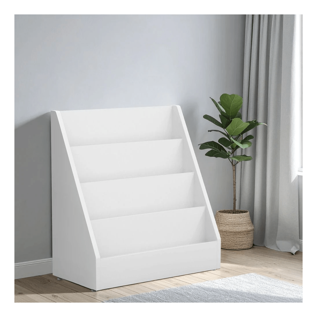 2 Young Kids Educational Tiered Bookcase White, 2 of 3