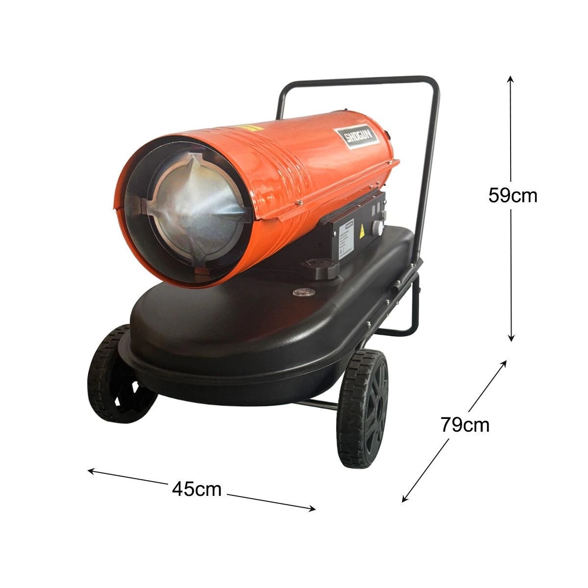 2 Shogun Industrial Fan Heater 38kW Diesel Kerosene Space Portable for Workshop Warehouse Shed Garage Greenhouse Office, 2 of 3