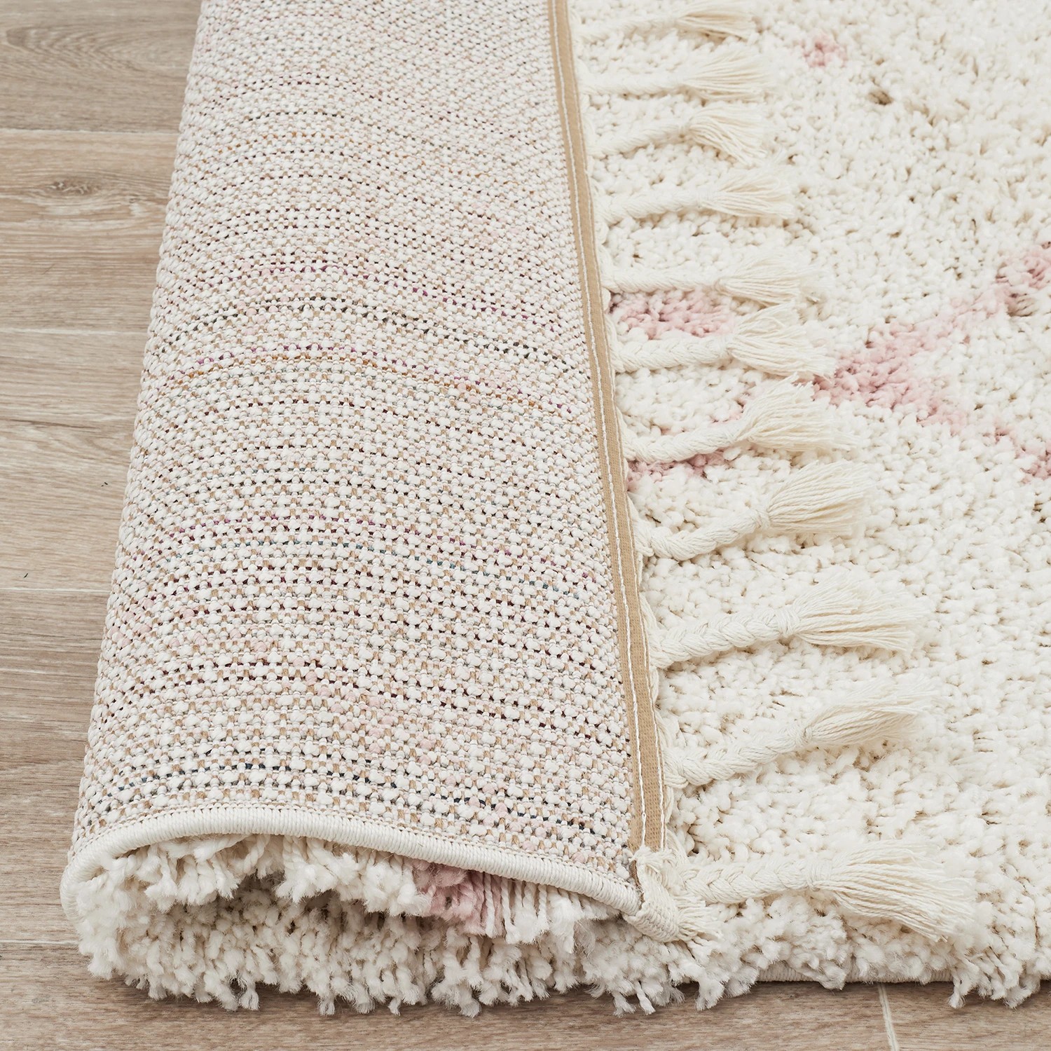 7 Common Ground Rugs Amber 44 400x300cm - Extra Extra Large Power Loomed Shag Rug - Natural, 7 of 7