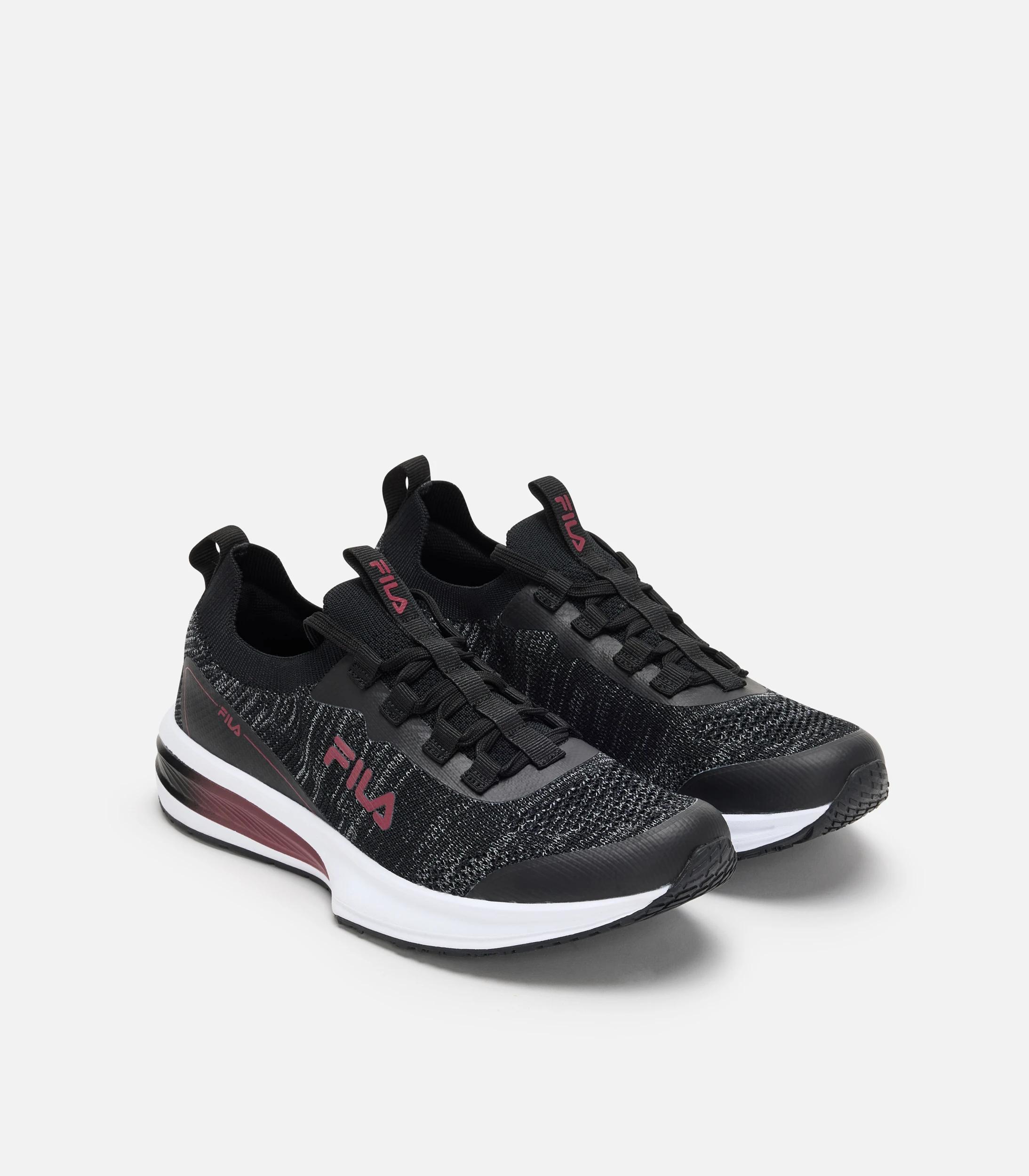 2 Womens Nera Runner Black/burgundy - Fila BLACK, 2 of 3