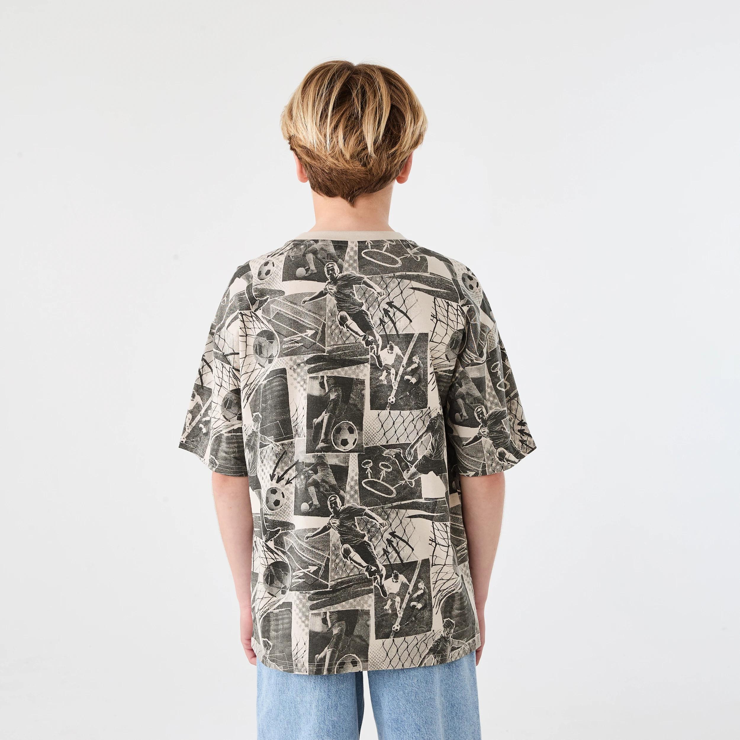 2 Short Sleeve Oversized All Over Print T-shirt Bge Sport, 2 of 7