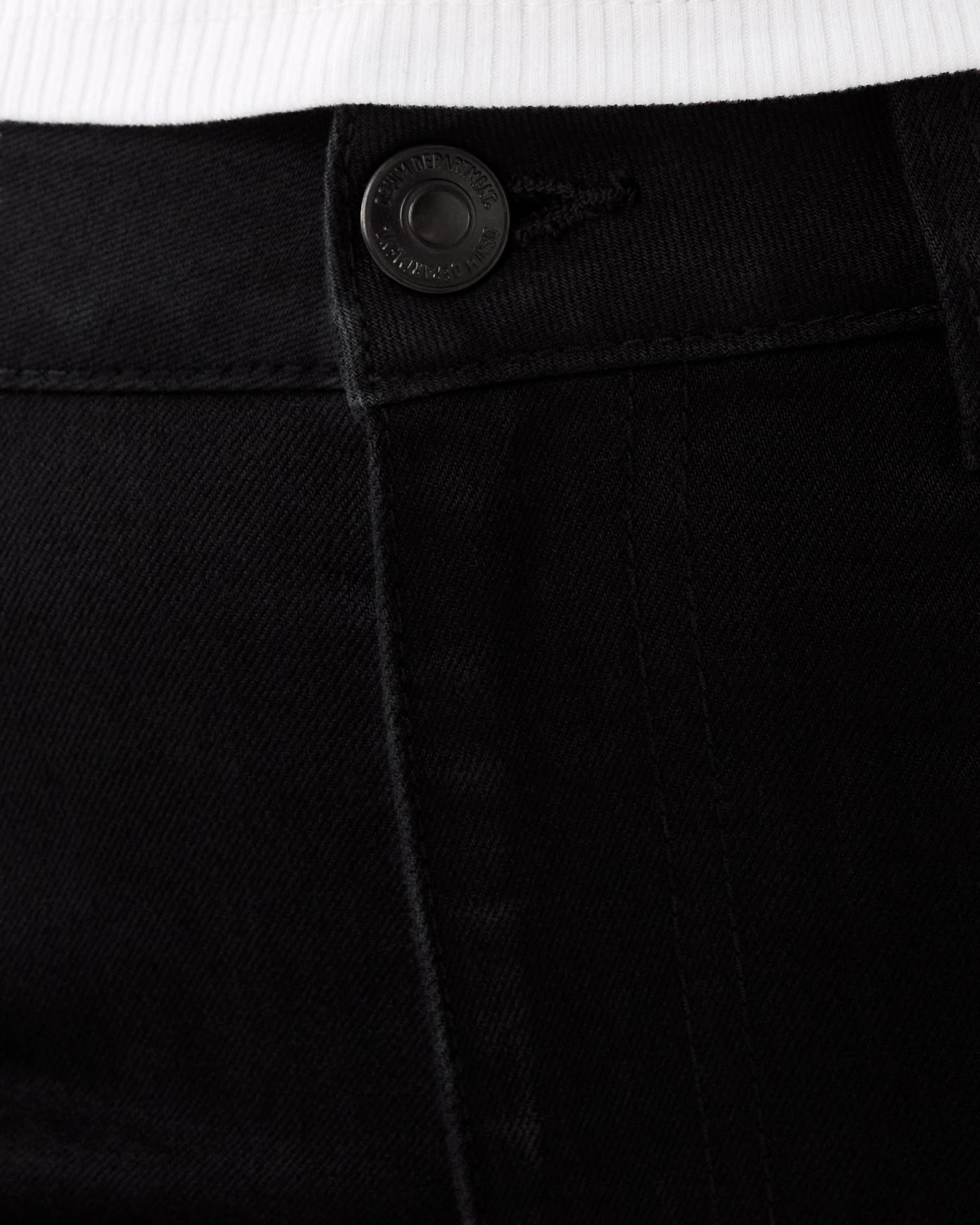 4 High Rise Skinny Jeans Black Wash, 4 of 7