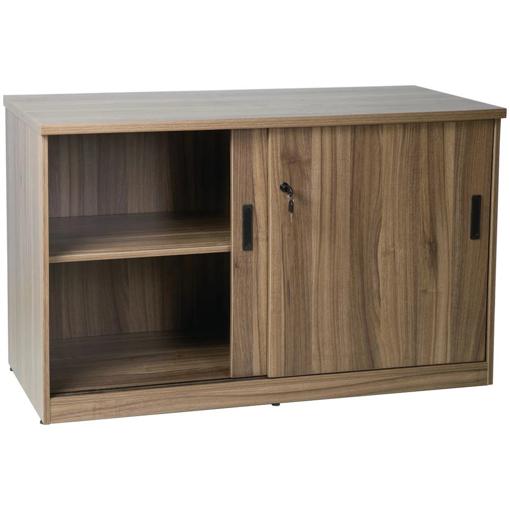 2 Stilford Professional Credenza 1200mm Sliding Door Walnut Cabinets Cupboards, Lockers and Credenzas, 2 of 3