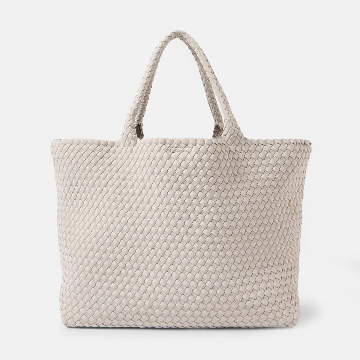 1 Weave Tote Bag SMOKEY TAUPE, 1 of 6