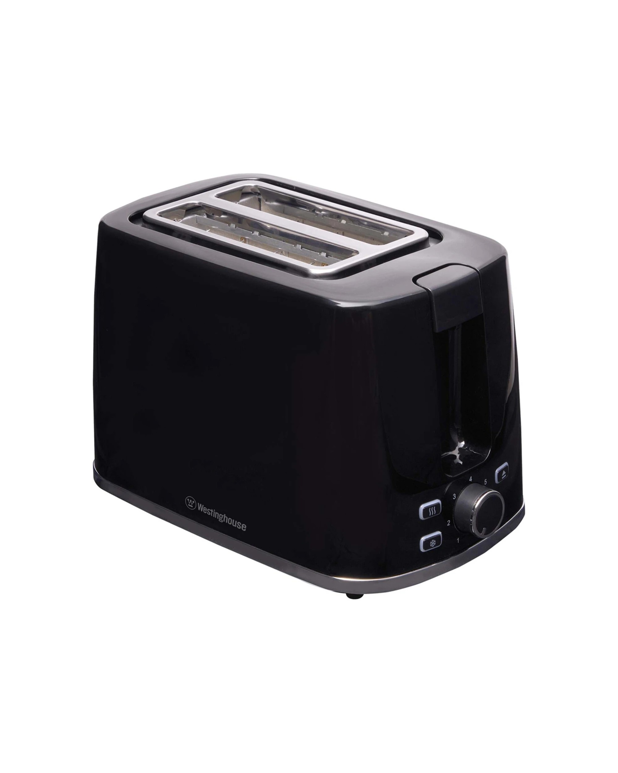 1 Westinghouse Electric Kitchen Benchtop Bread Toaster Extra-wide 2 Slice - Black, 1 of 8