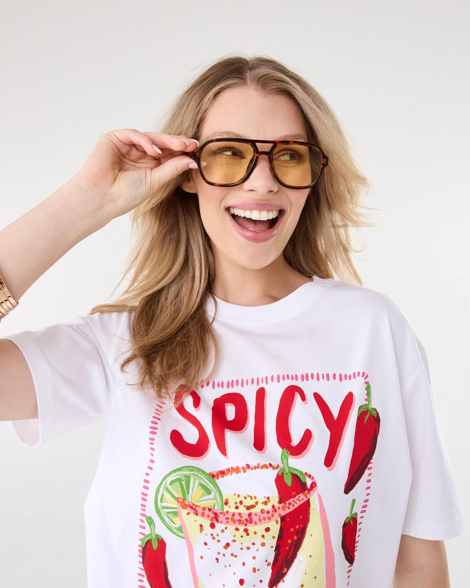 5 Square Aviator Glasses Tort Yel, 5 of 9