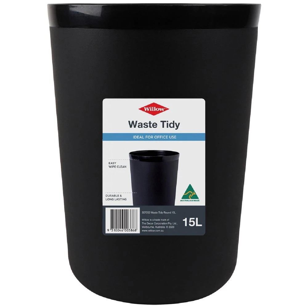1 Willow 15 L Waste Tidy Bin Round, 1 of 3