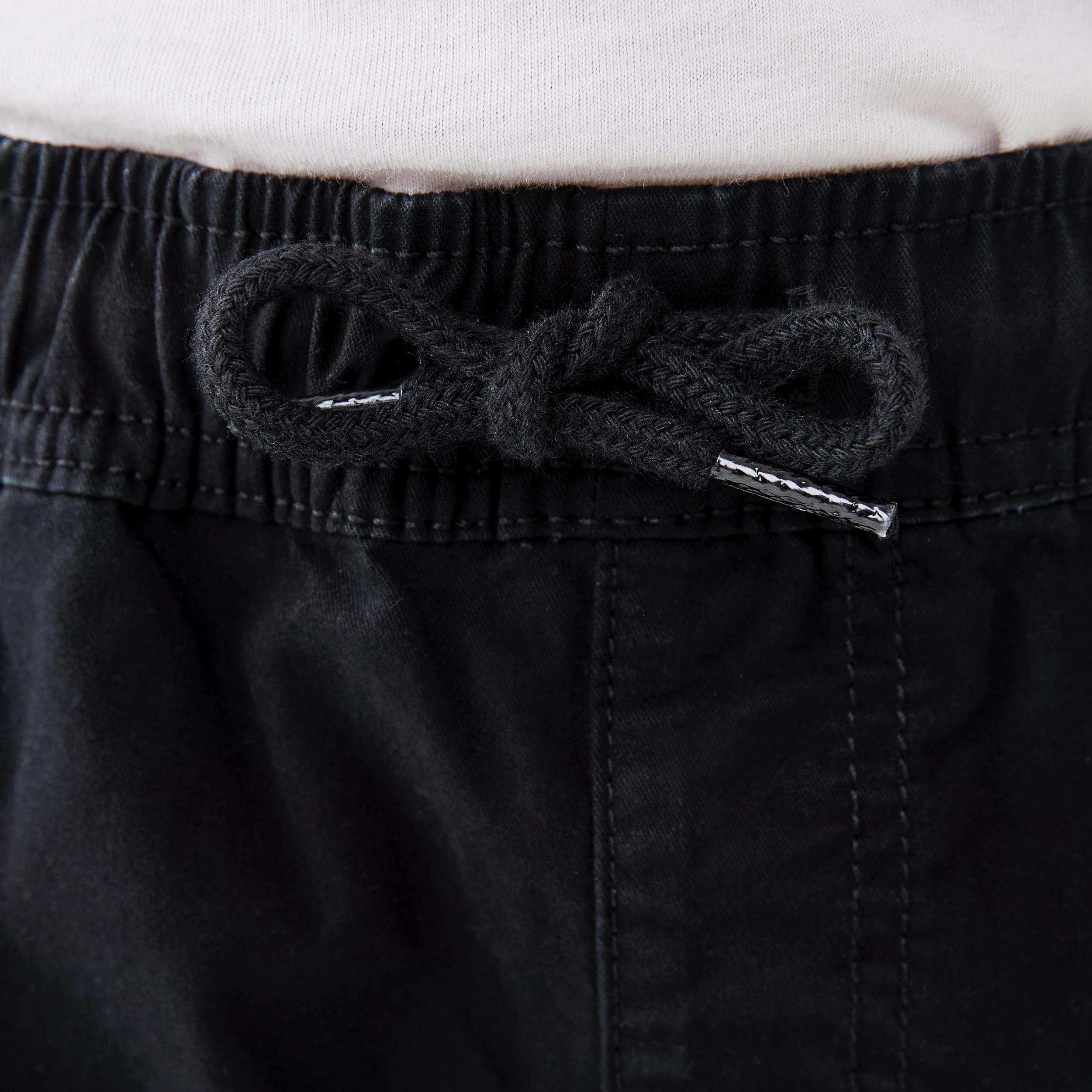 3 Washed Pull On Shorts BLACK, 3 of 6