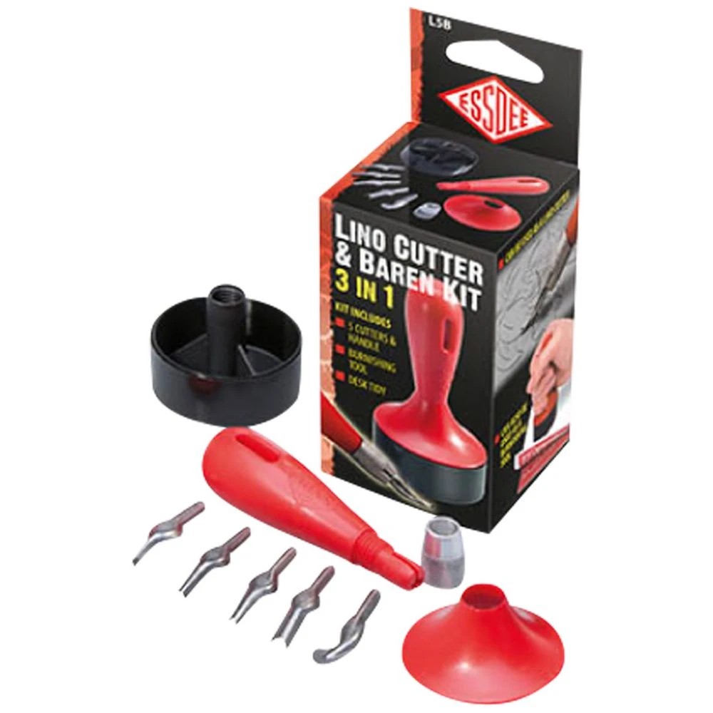 1 Essdee 3 in 1 Lino Cutter & Baren Kit, 1 of 1