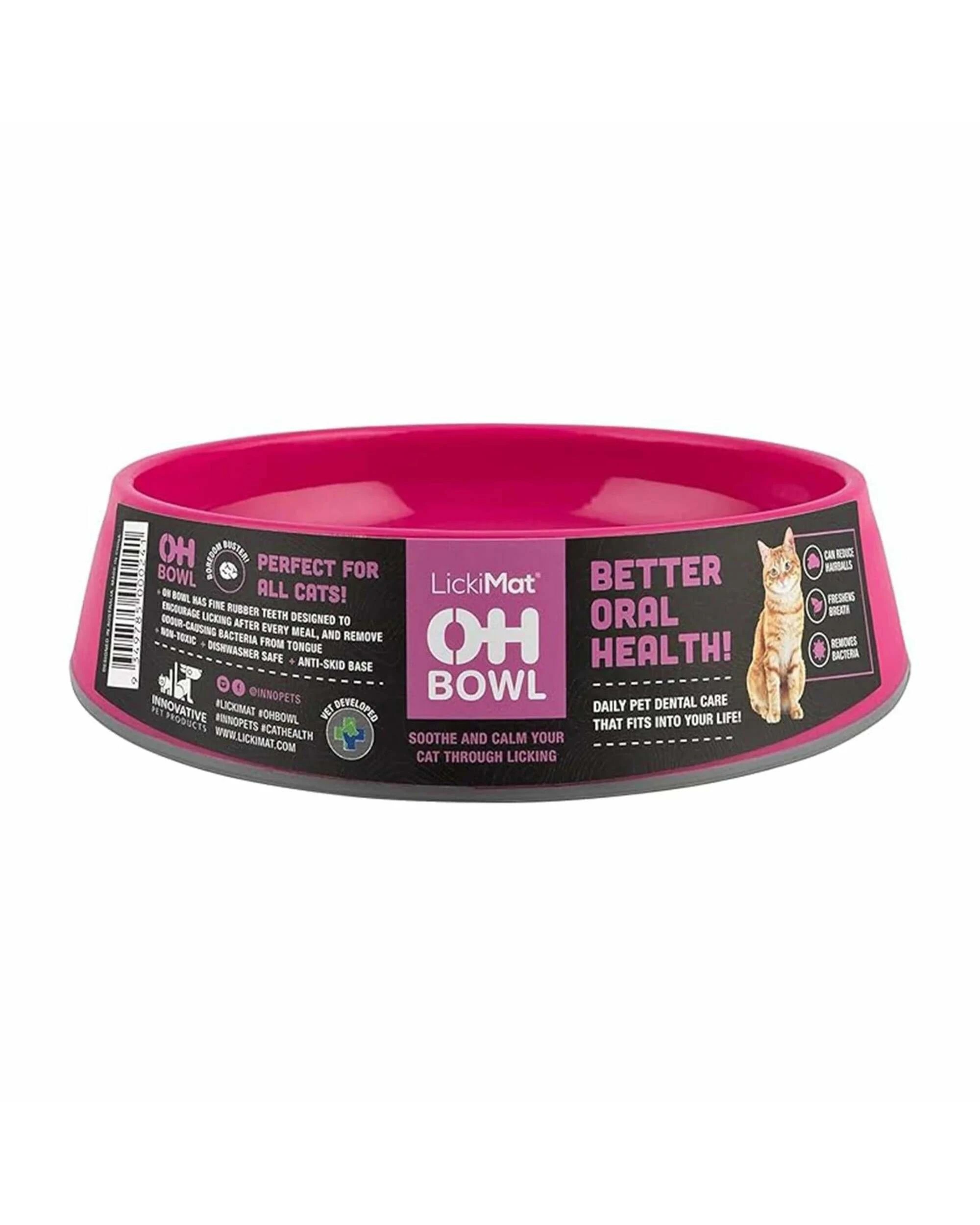 1 Lickimat Cat Feeder Oh Bowl Pink, 1 of 1