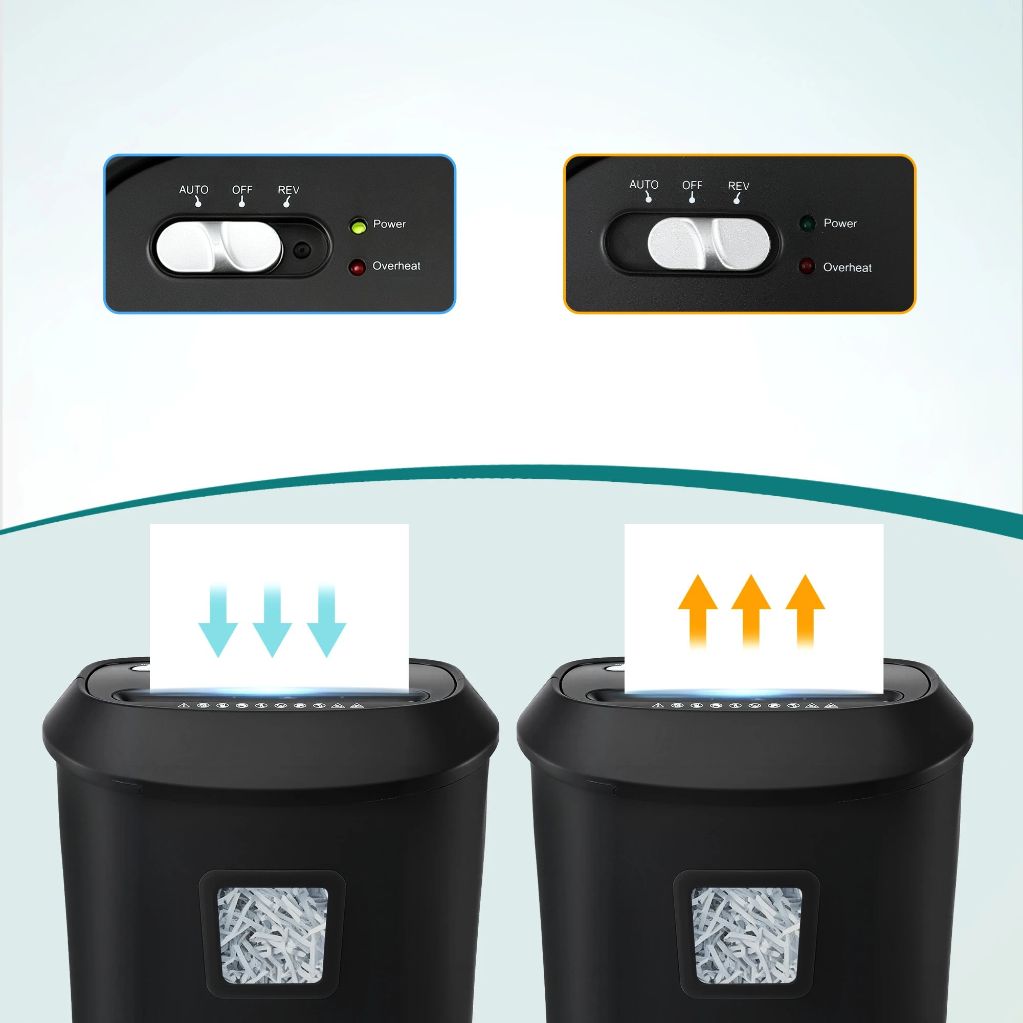 6 Devanti 25L Paper Shredder 14 Sheet P4 Cross Cut for Home Office - Black, 6 of 10