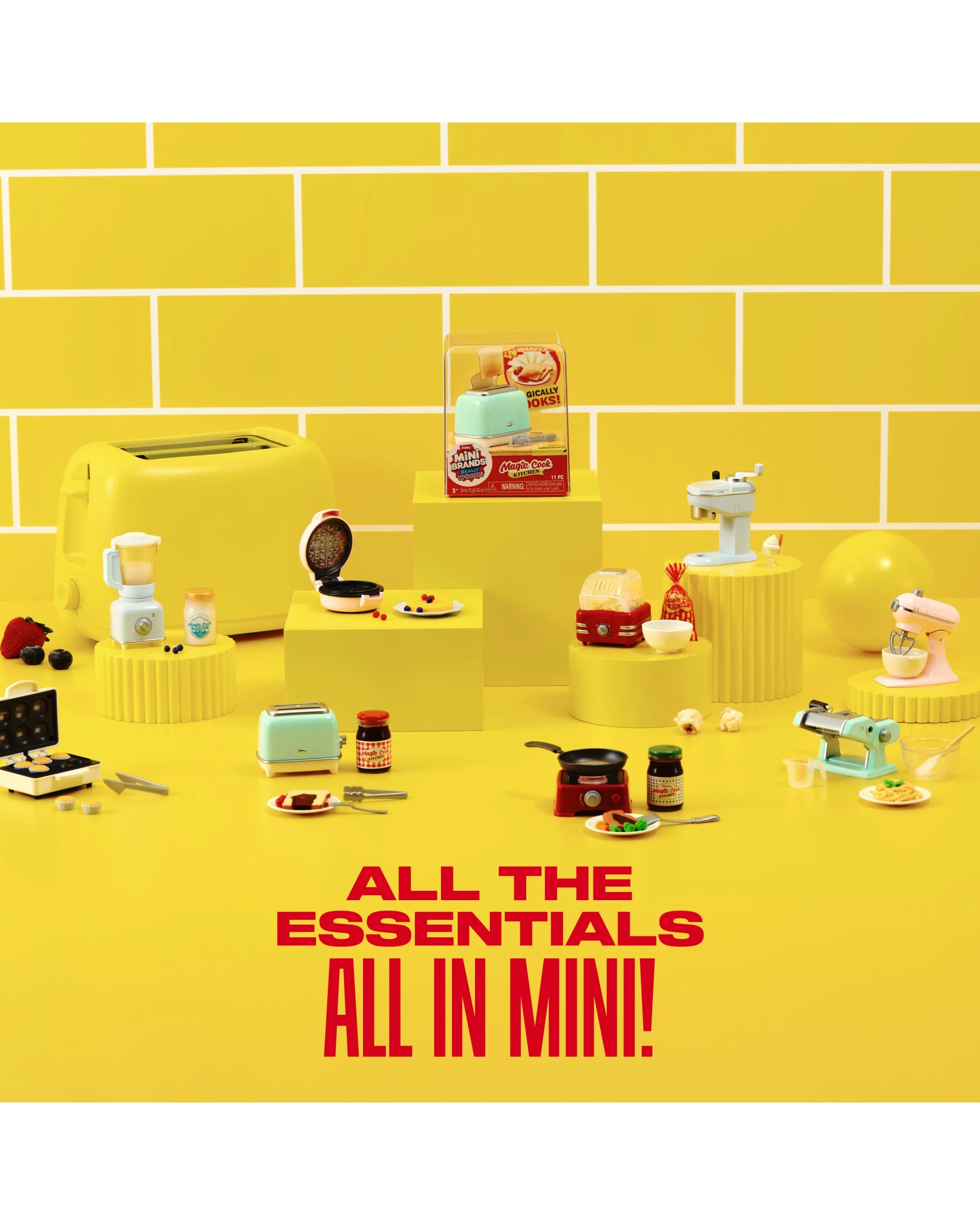 3 Mini Brands Really Works Magic Cook Kitchen Capsule Series 1 by ZURU - Assorted - Multi, 3 of 8