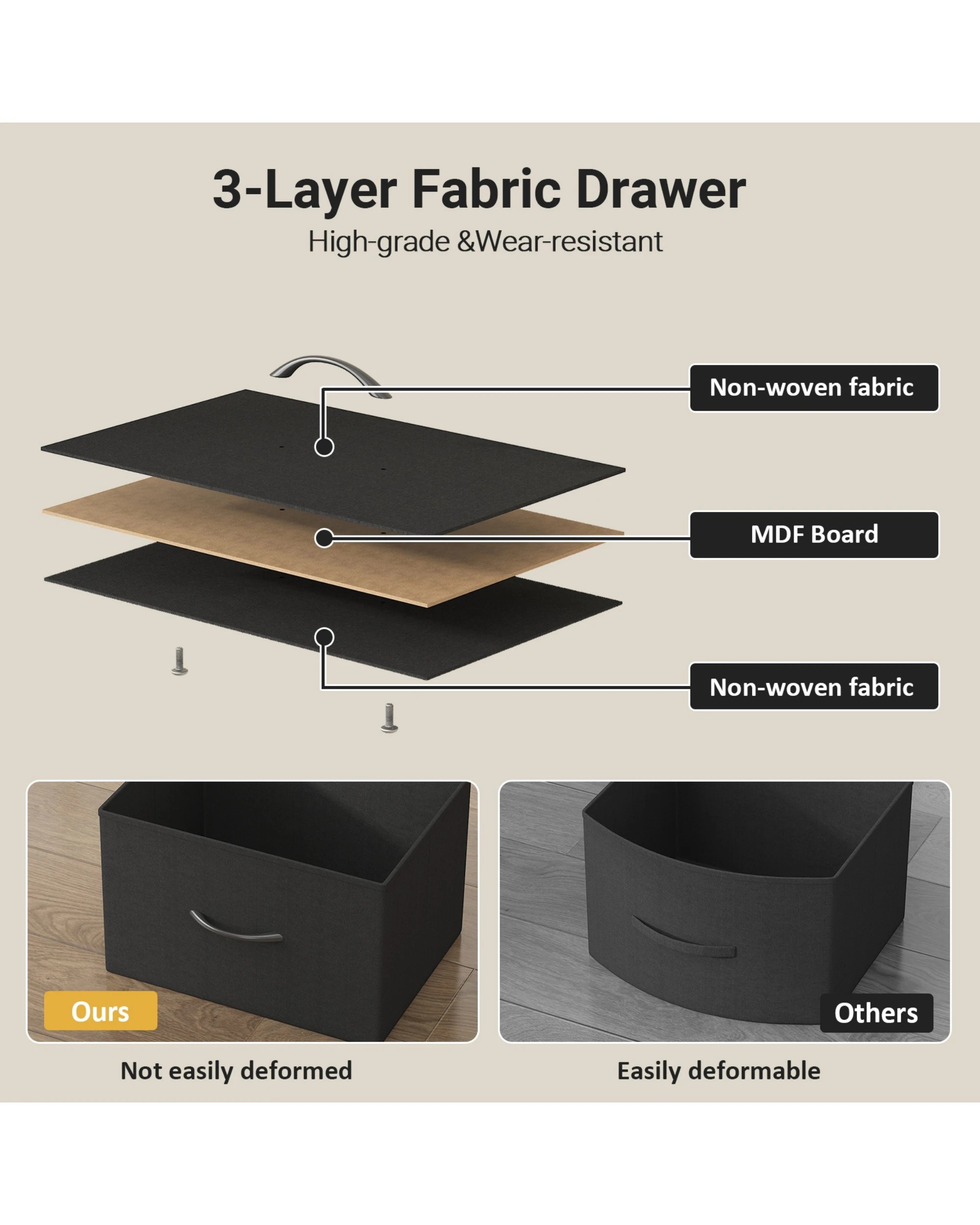 5 Advwin Chest Of 8 Drawers Storage Cabinet With Open Shelves
 - Black, 5 of 7