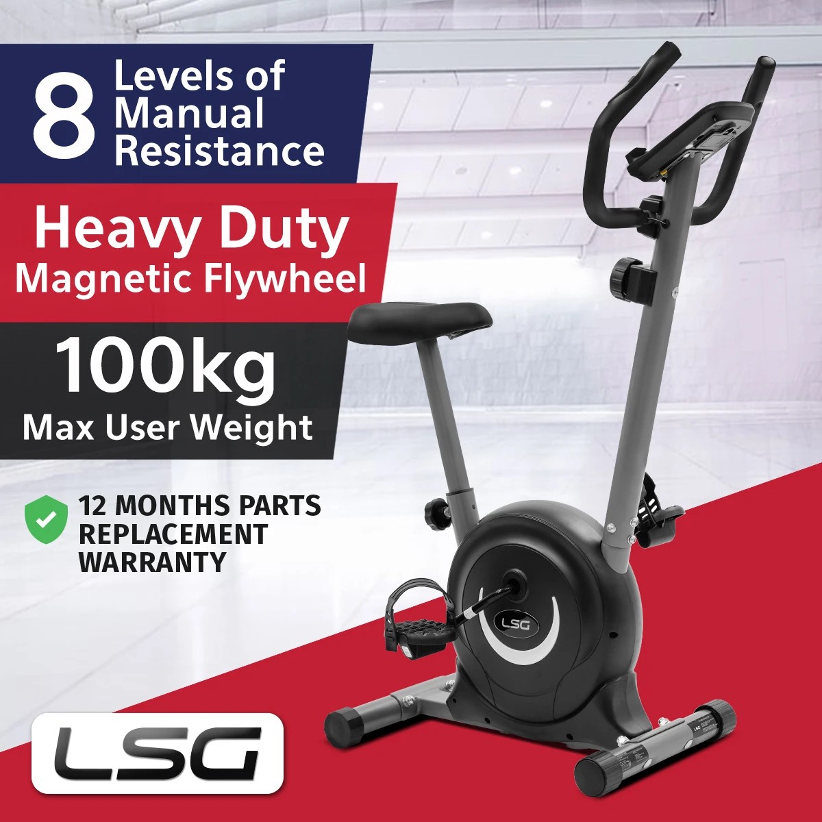 2 LSG Fitness ERG-200 Exercise Bike - Black, 2 of 10