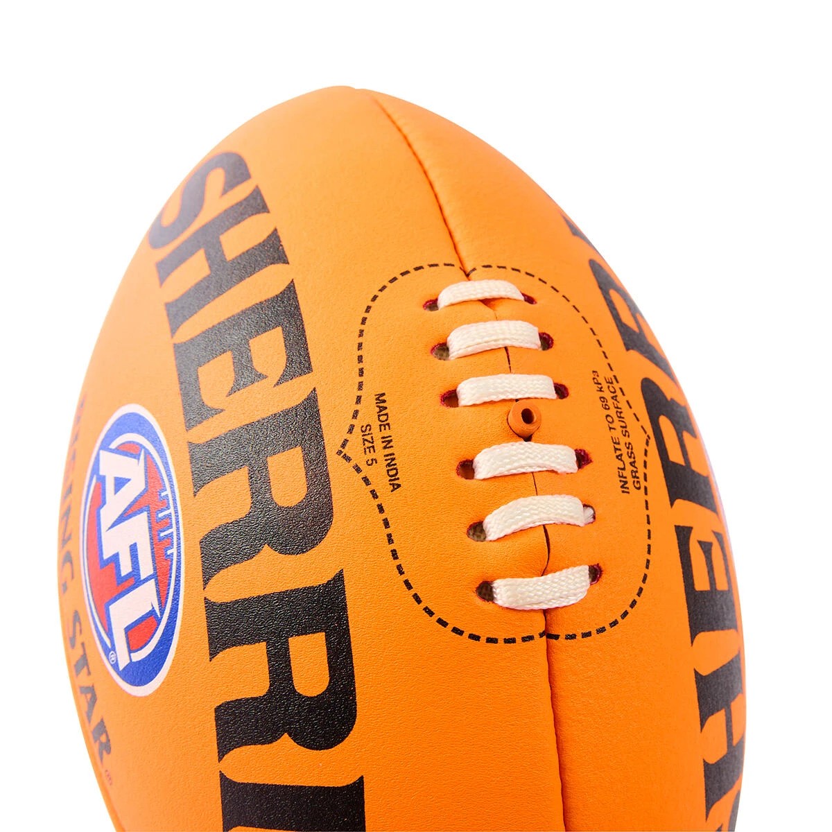 3 Sherrin AFL Rising Star Football - Size 5, Orange, 3 of 4