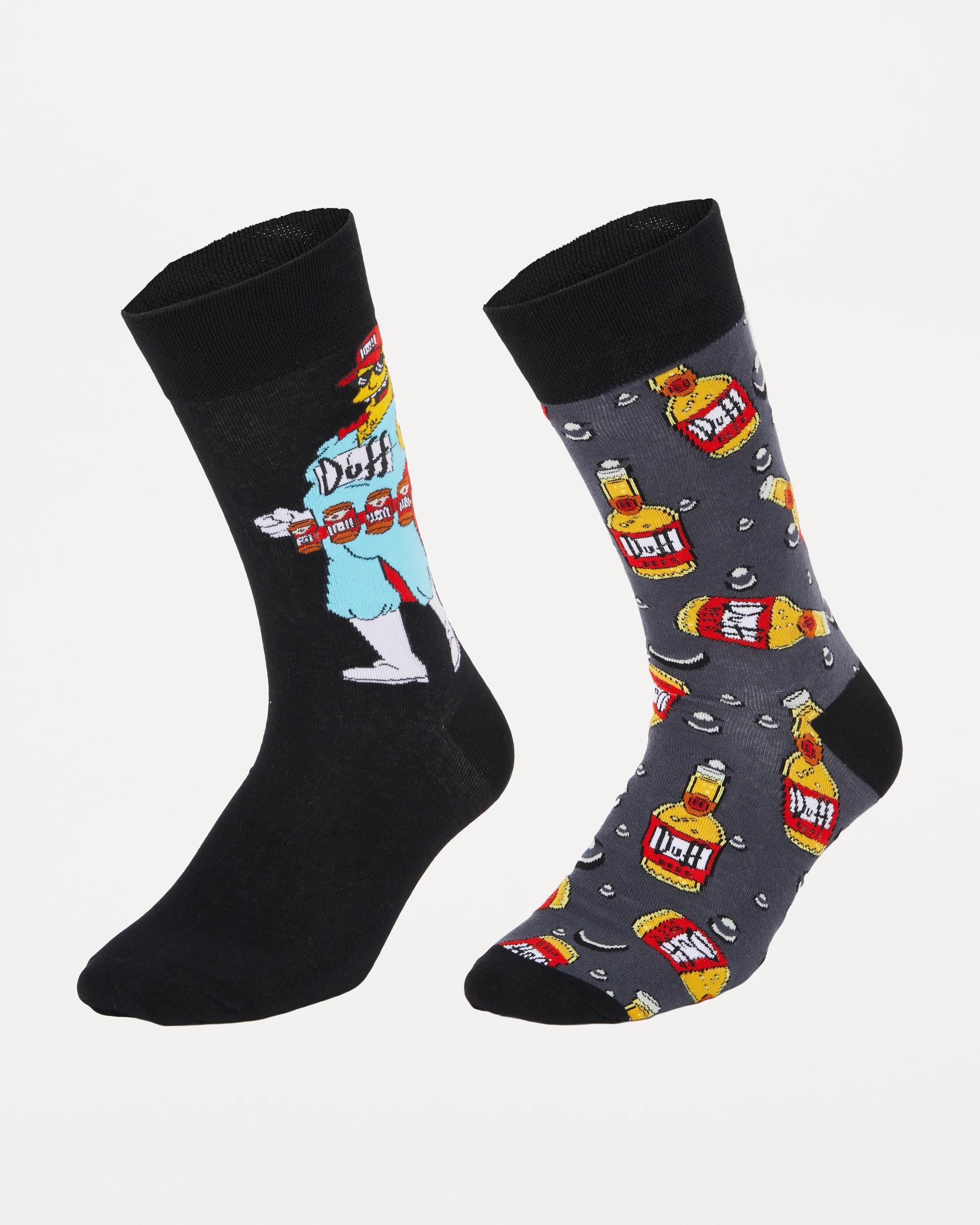 1 2 Pack The Simpsons License Socks Duffman, 1 of 3