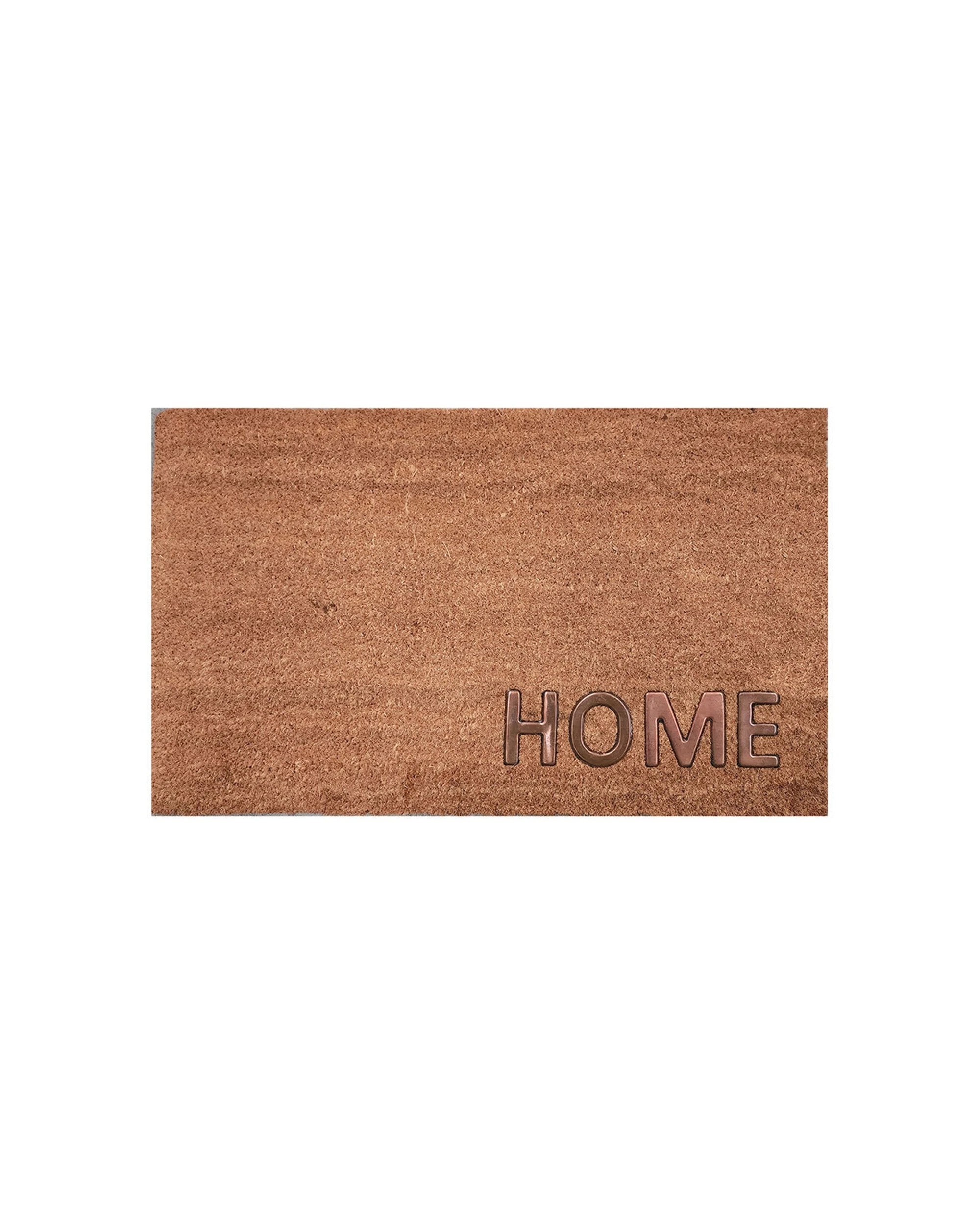 1 Solemate PVC Back Copper HOME Outdoor Doormat Slimline 45x75cm - Brown, 1 of 4