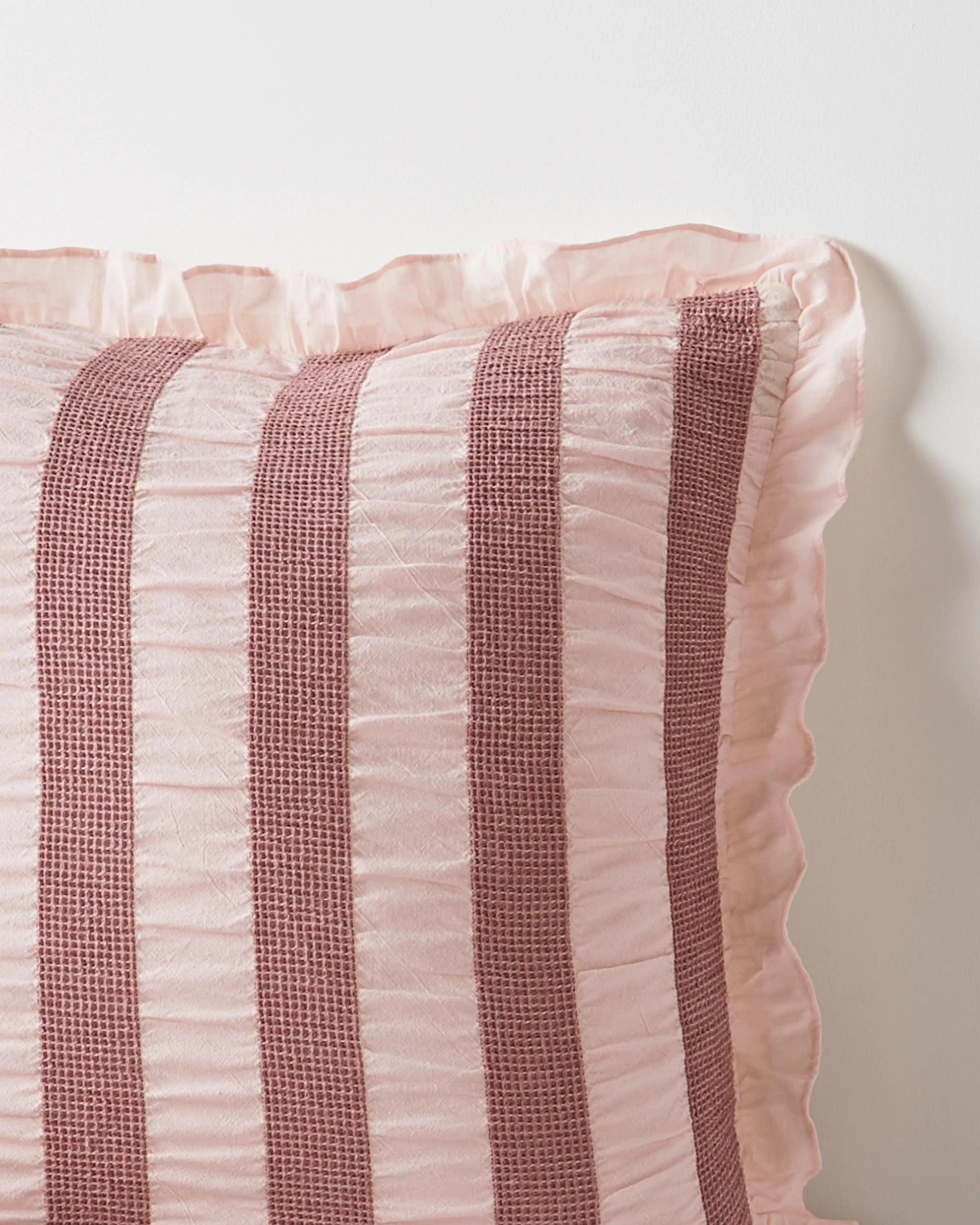 2 Target Alessia Textured European Pillowcase - Queen Bed - Pink, 2 of 2