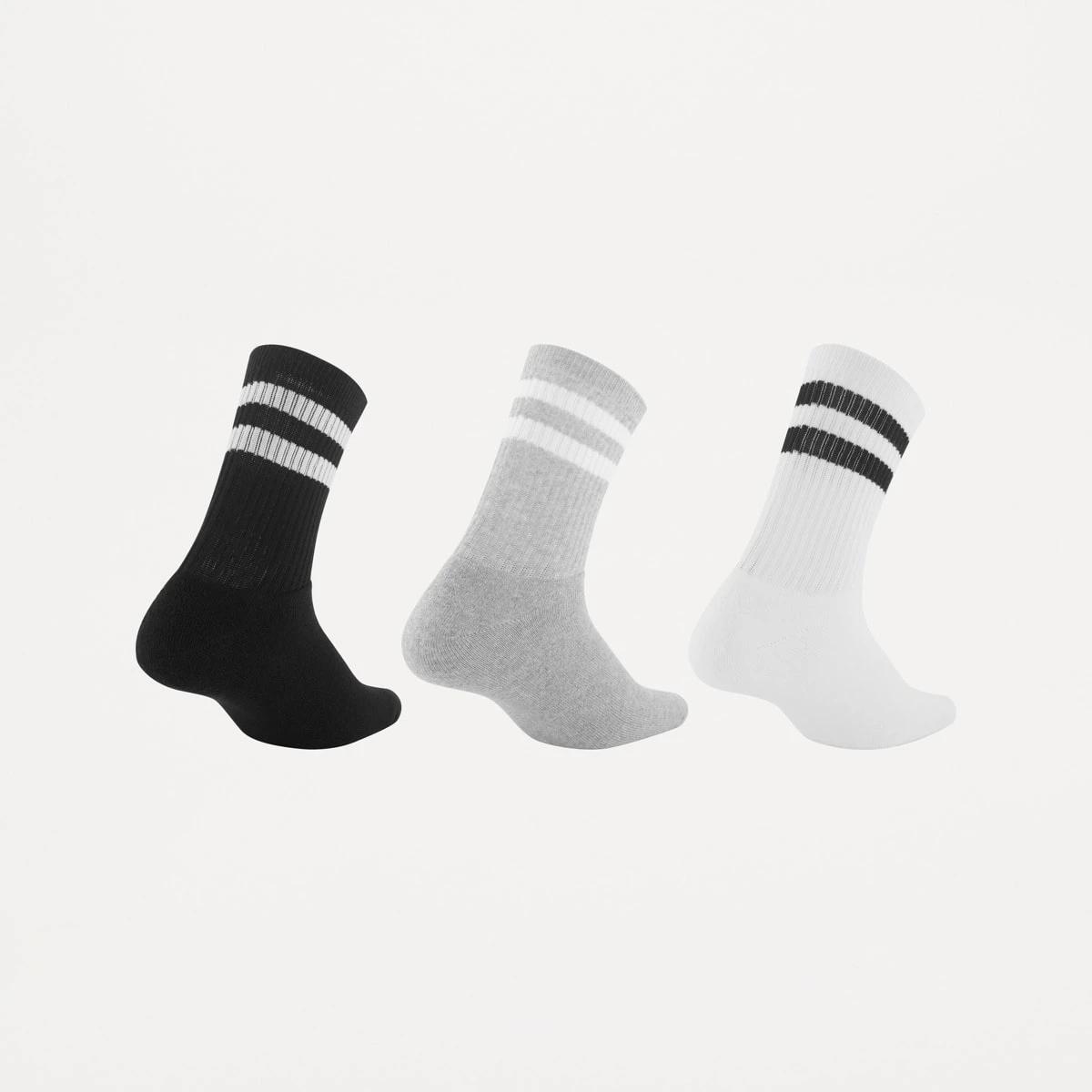2 3 Pack Retro Stripe Rib Socks RETRO STRIPES, 2 of 3