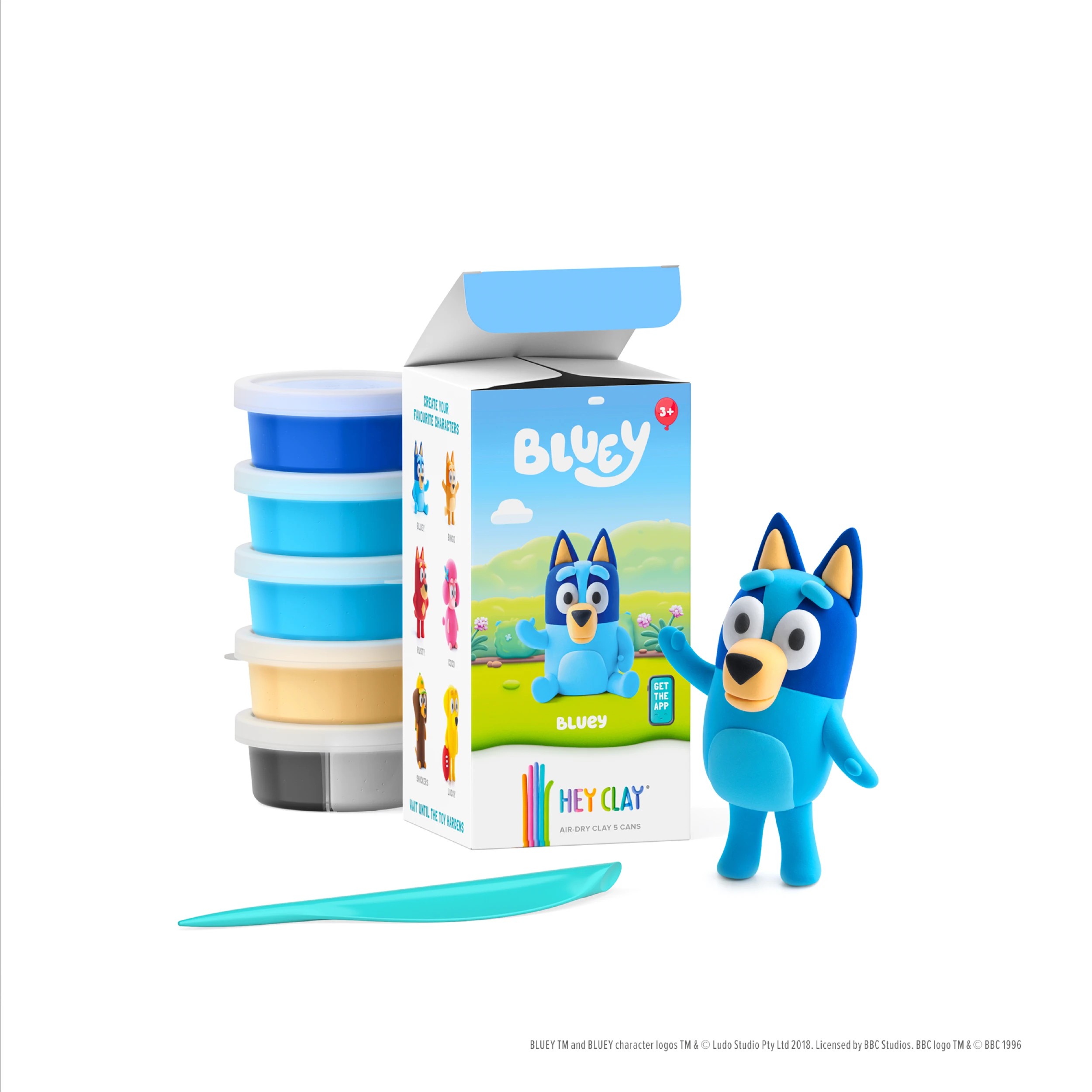 2 Hey Clay Bluey Single Character - Assorted - Multi, 2 of 7