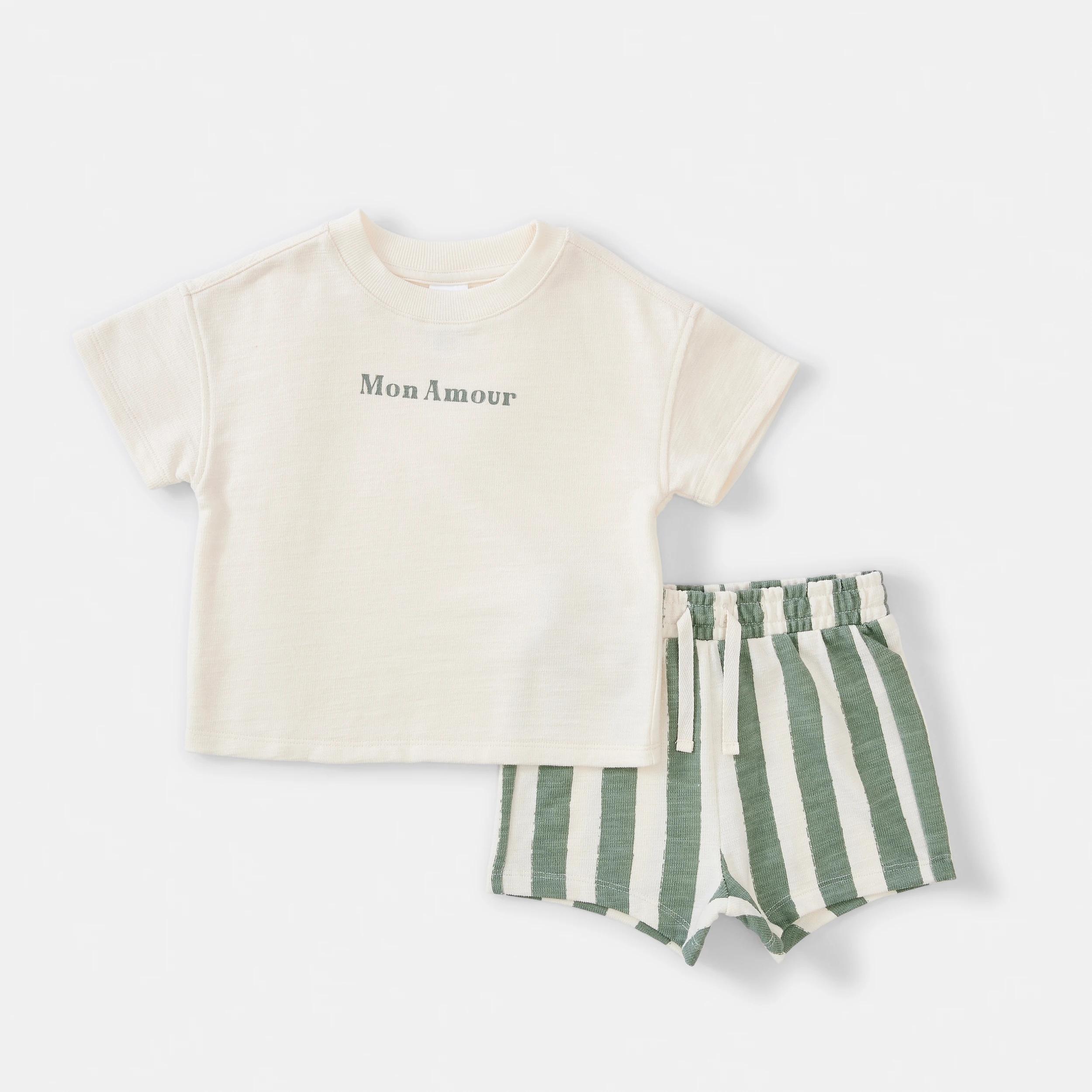 1 Australian Cotton Slub Set Beig Amor, 1 of 6