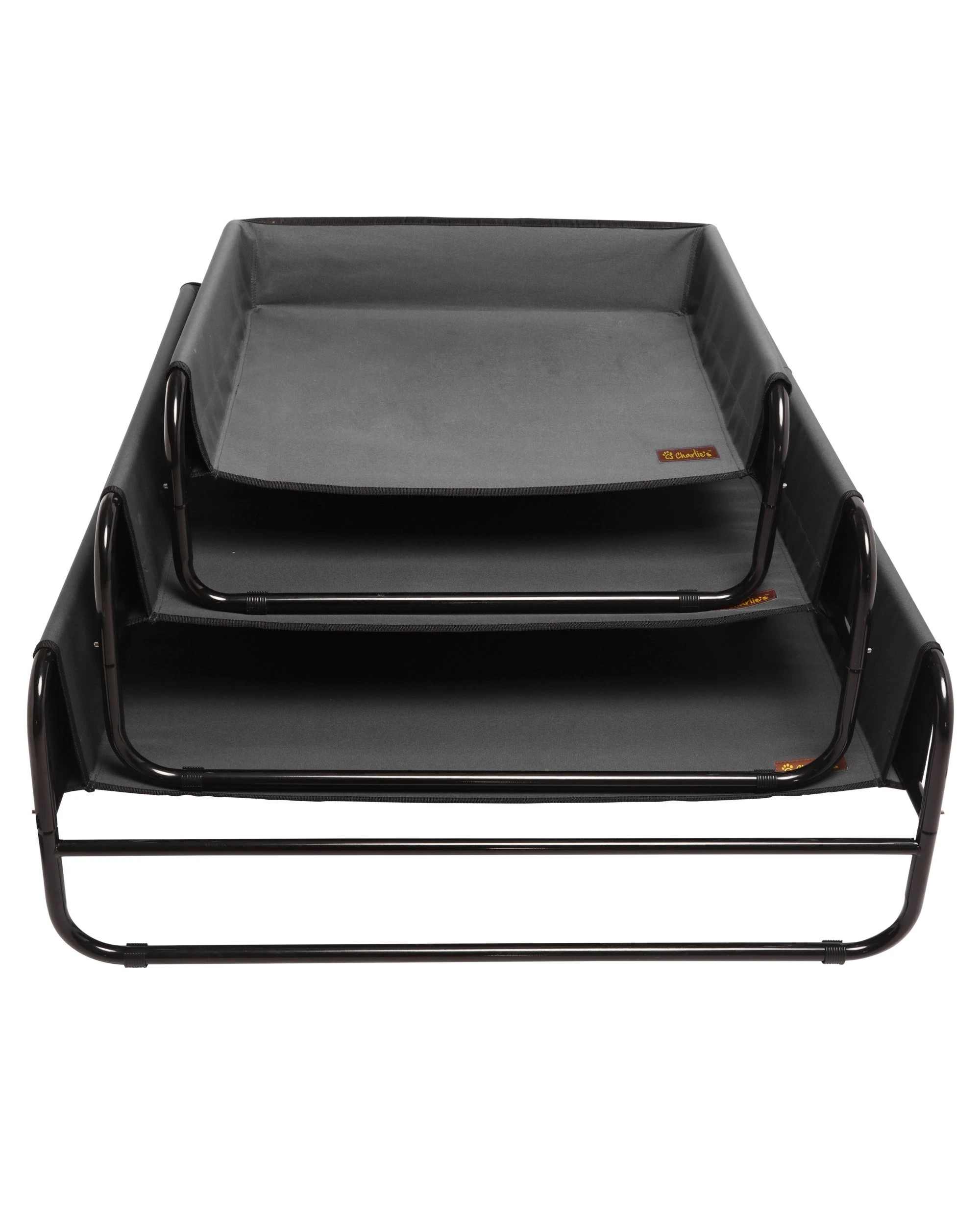 6 Charlie's High Walled Outdoor Trampoline Dog Bed Small - Black, 6 of 6