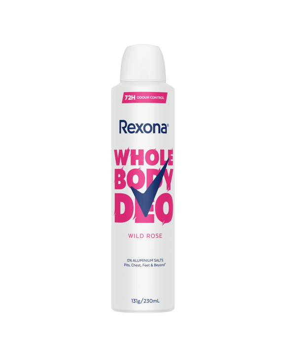 Rexona Whole Body Deo 230ml - Wild Rose