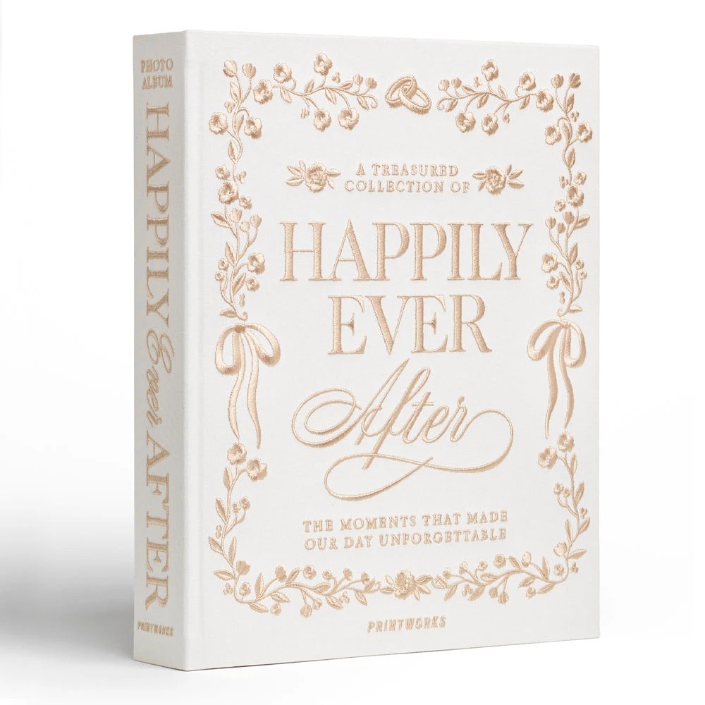 5 Printworks Embroidered Photo Album-Happily Ever After - Beige, 5 of 5