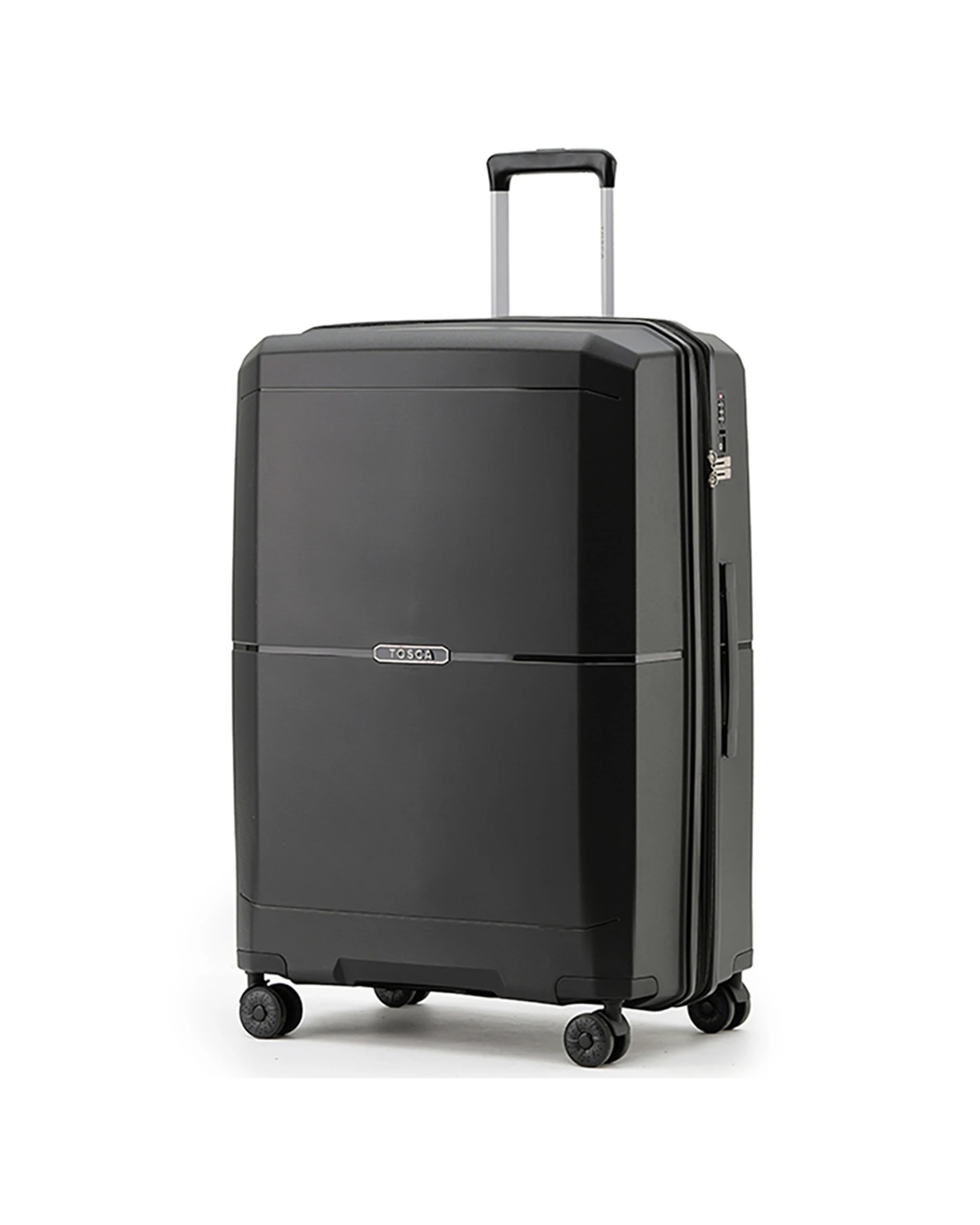 2 Tosca Globetrotter Wheeled Suitcase Luggage Tc 29 - Black, 2 of 5
