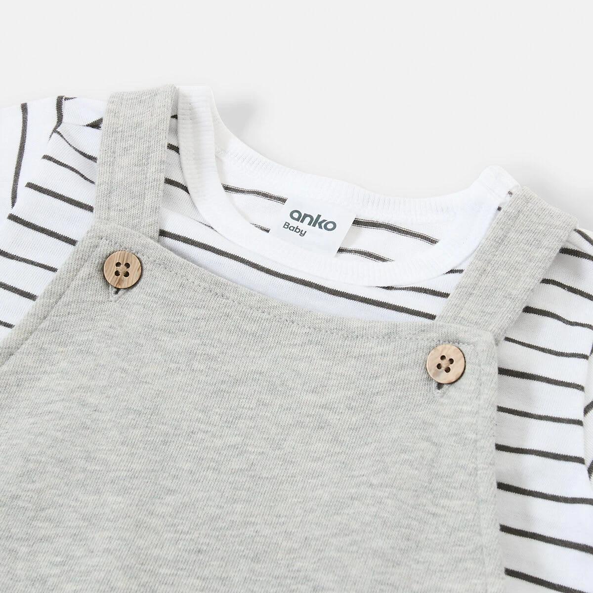 7 Knit Dungaree Set Animals, 7 of 7