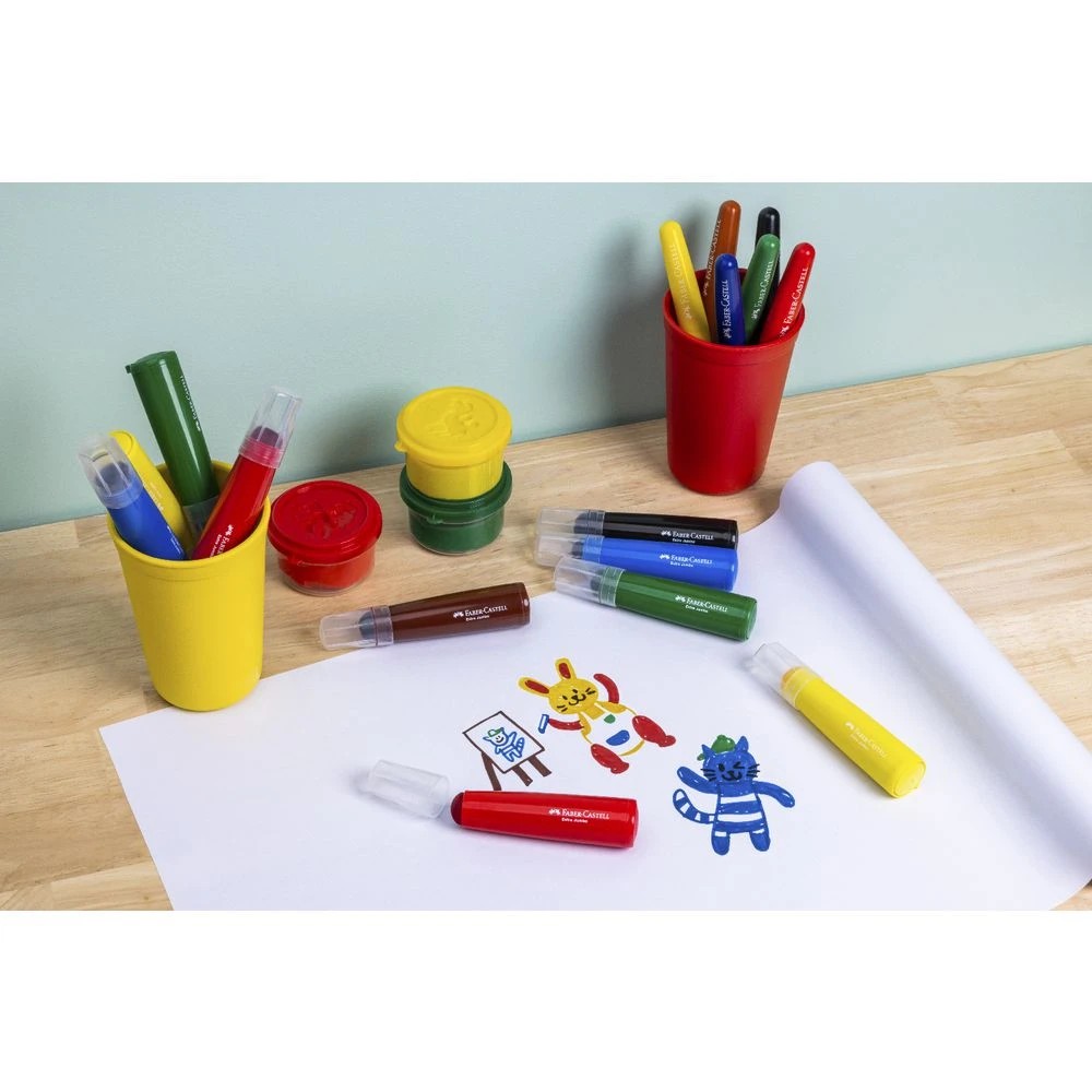 9 Faber-Castell LC Extra Jumbo Ultra Washable Markers 6 Pack, 9 of 10