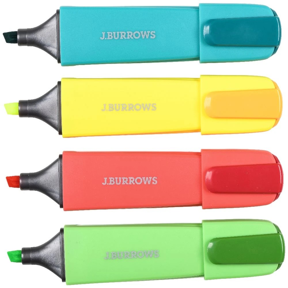 2 J.Burrows Chisel Highlighters Brights 4 Pack, 2 of 3