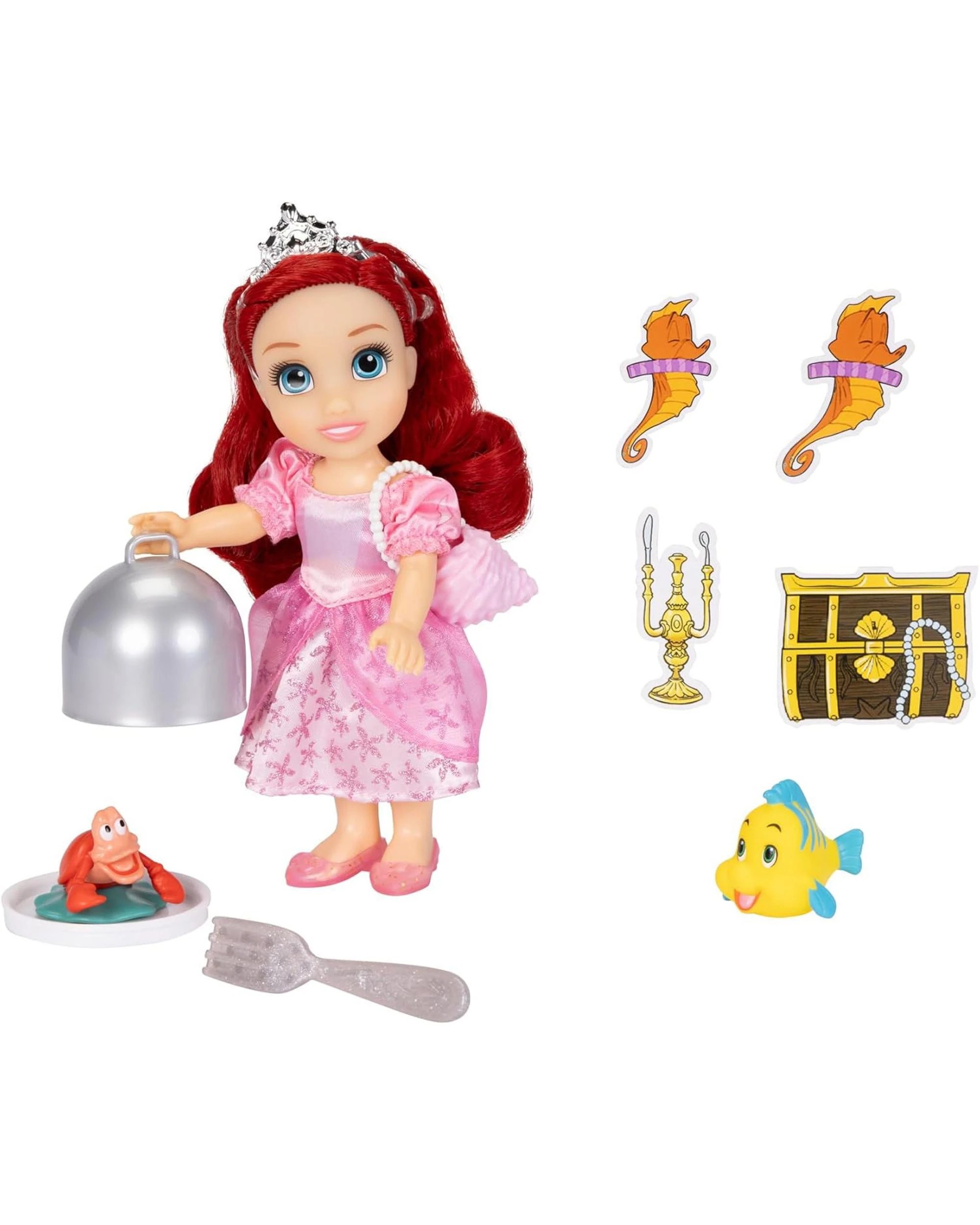 4 Disney Princess Sea and Land Ariel Doll Playset, 4 of 9