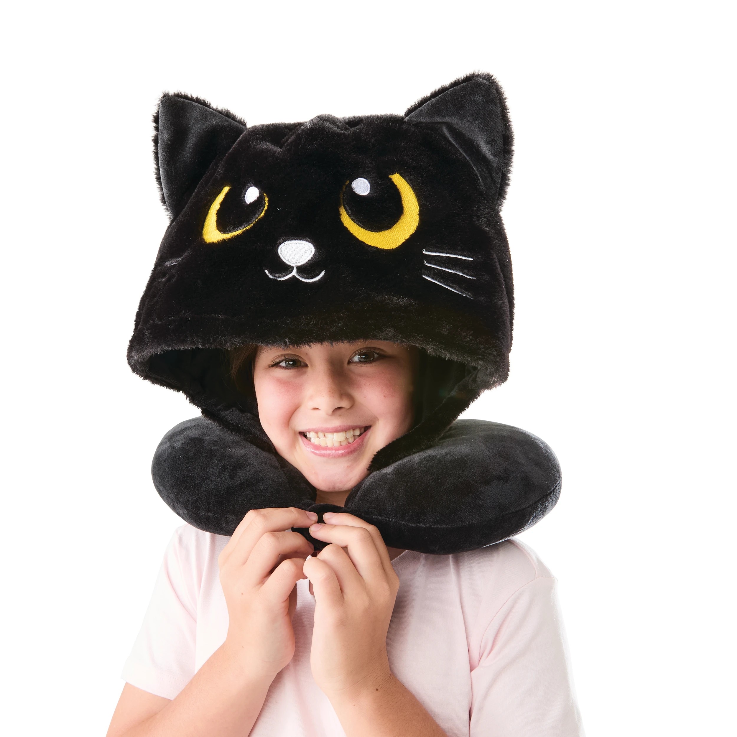 1 Hooded Travel Pillow - Cat, 1 of 8