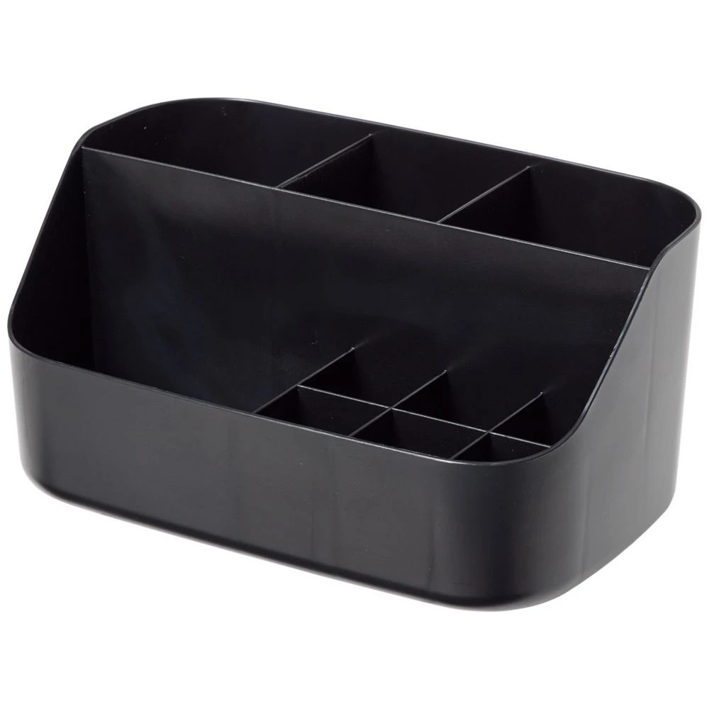 1 J.Burrows Multi Compartment Desk Organiser Black, 1 of 3