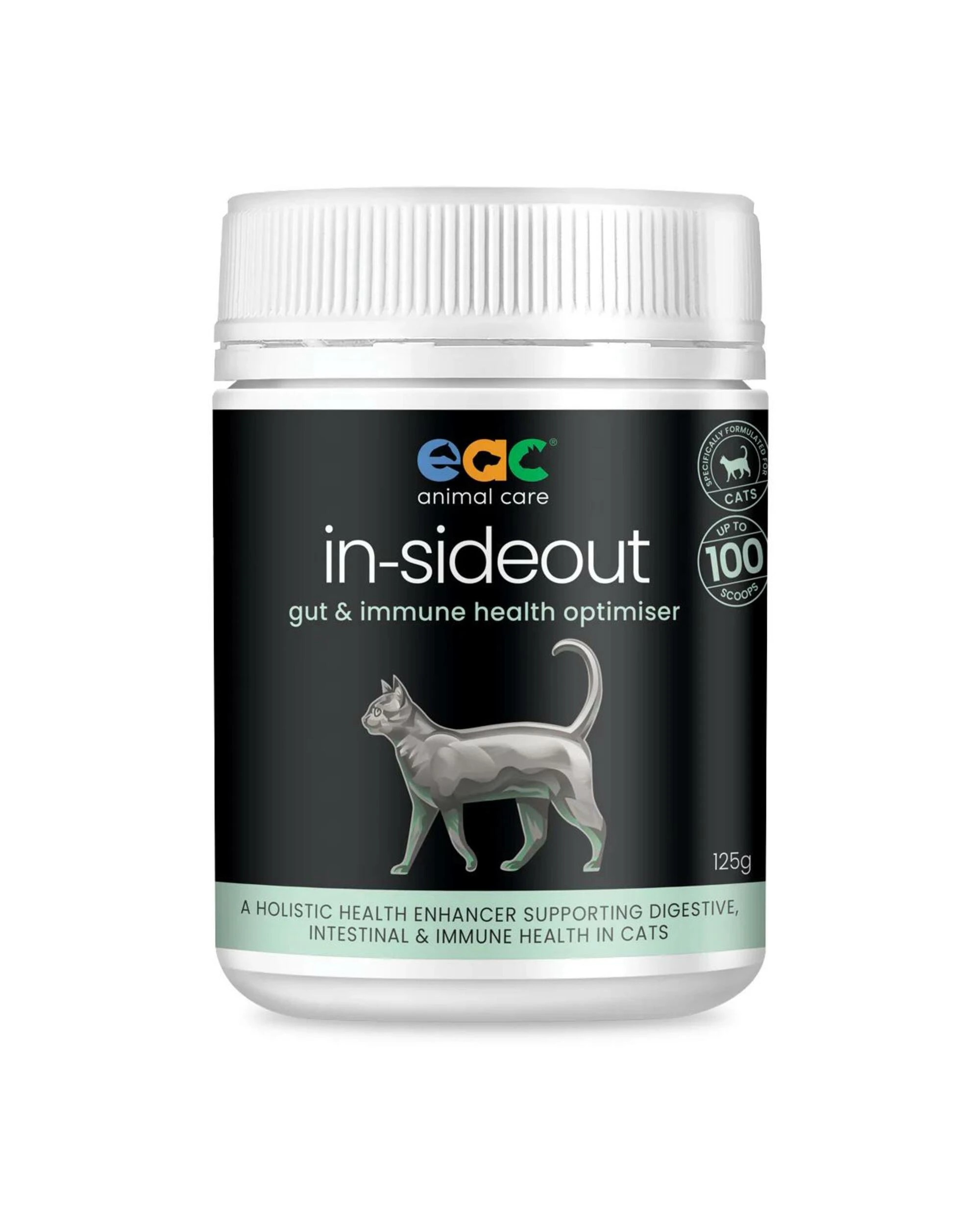 1 Eac Animal Care In-Sideout Gut & Immune Health Optimiser For Cats 125g, 1 of 1