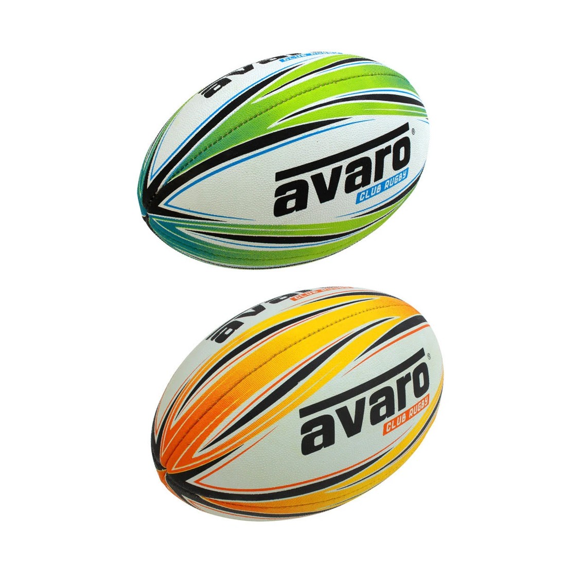 2 Avaro Club Rugby Ball - Size 3, Assorted, 2 of 2