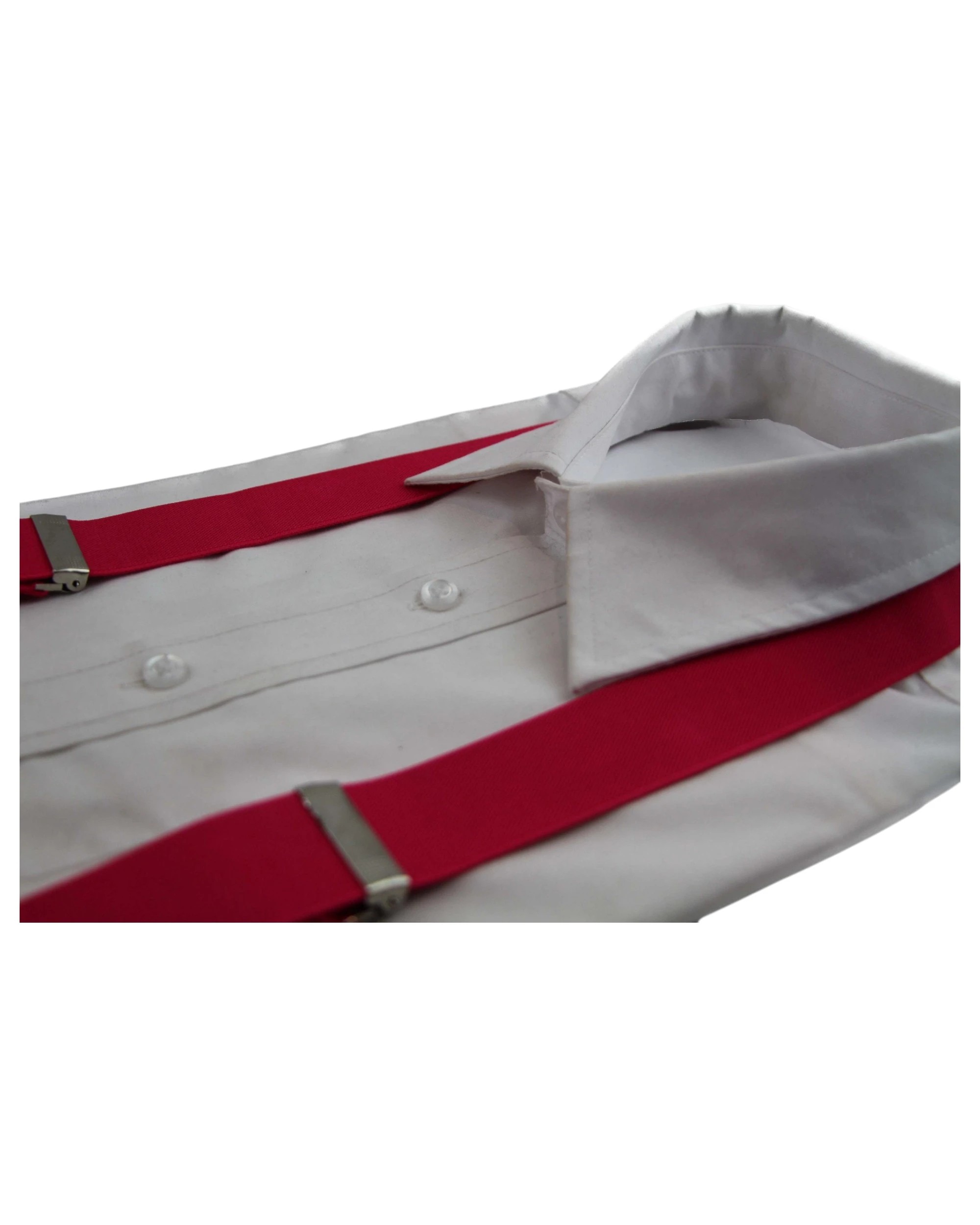 4 Zasel Mens Adjustable Wide Heavy Duty 100cm Suspenders - Pink, 4 of 4