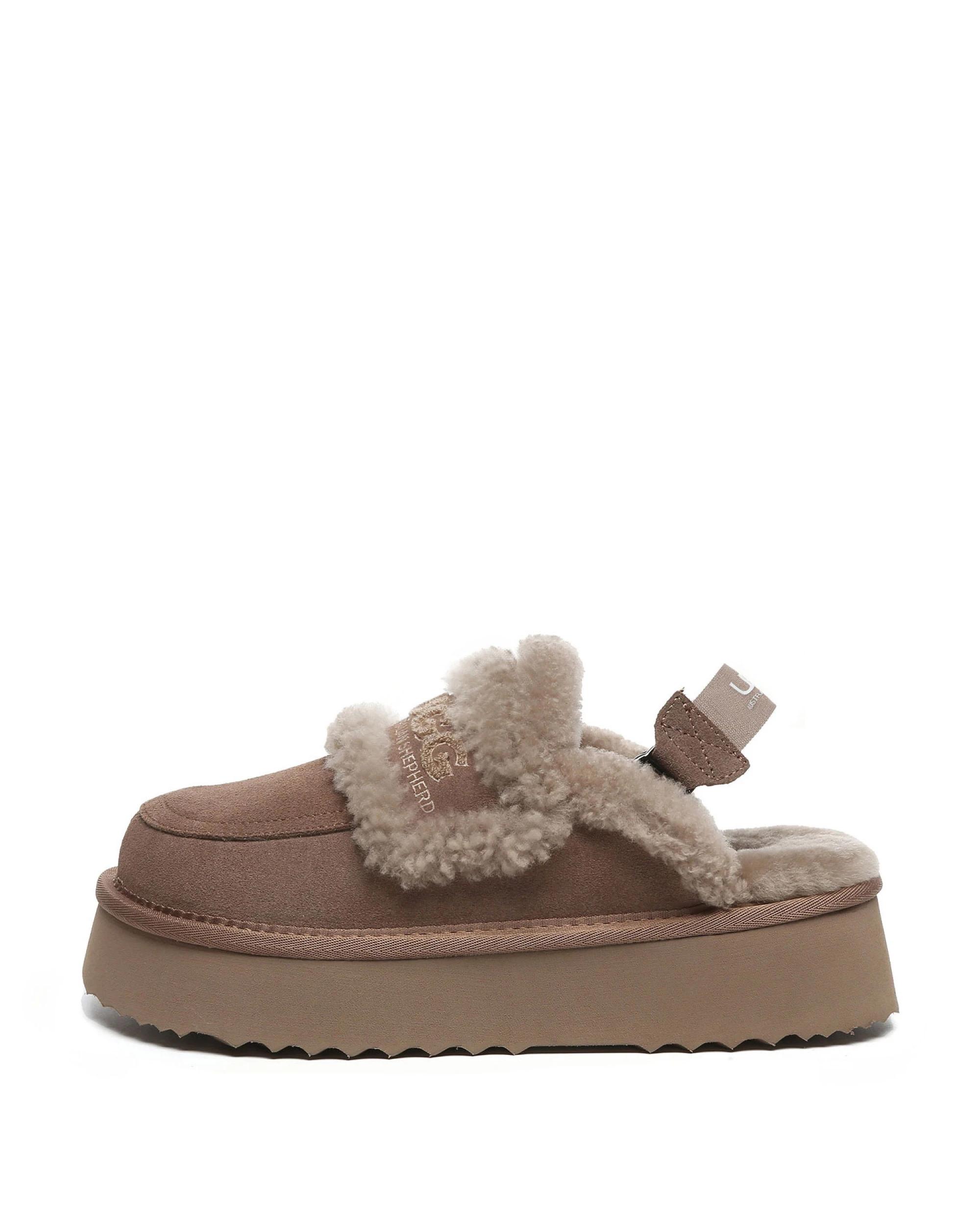 4 Australian Shepherd UGG Womens Rilee Platform BROWN, 4 of 5