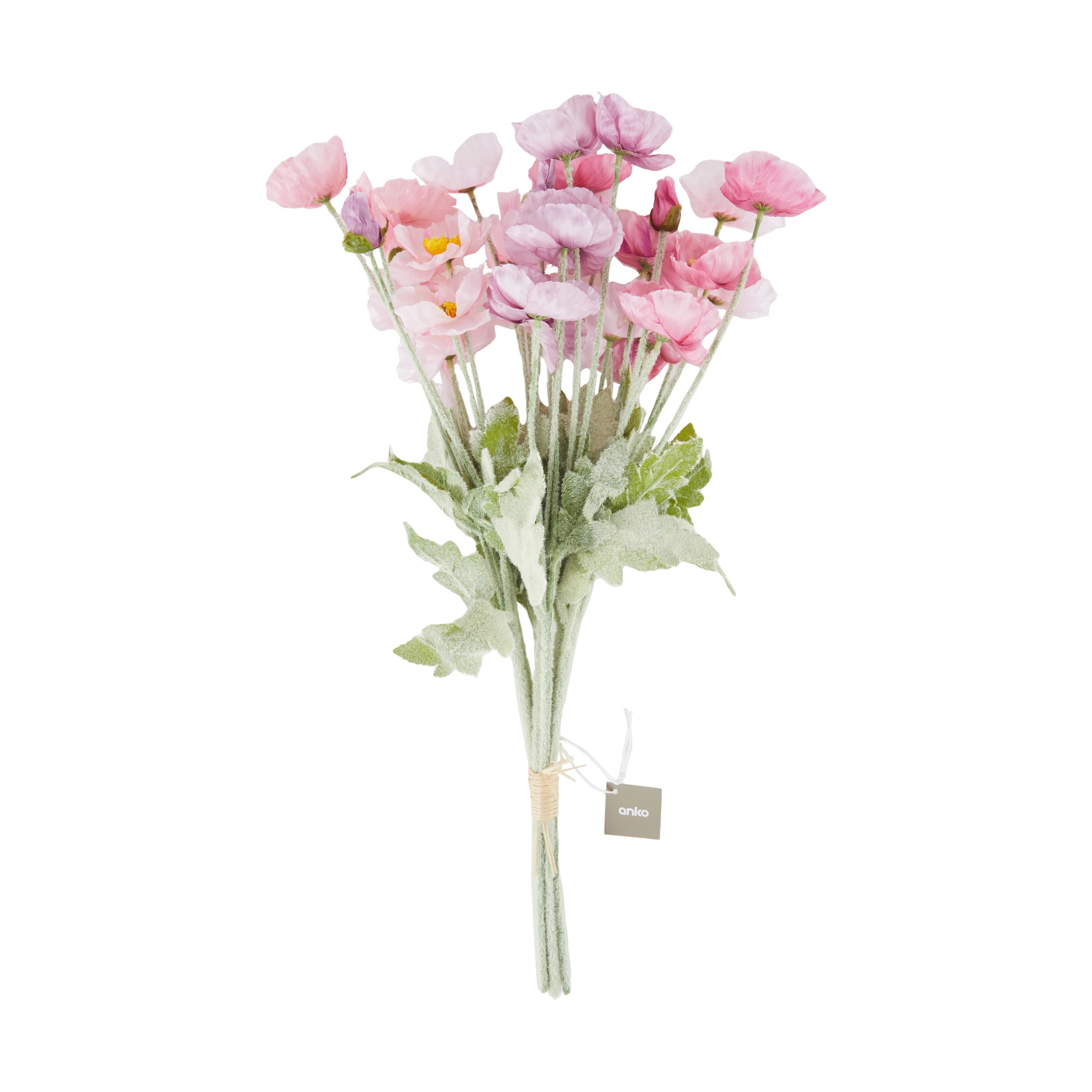 4 Artificial Pastel Poppies Bunch, 4 of 4